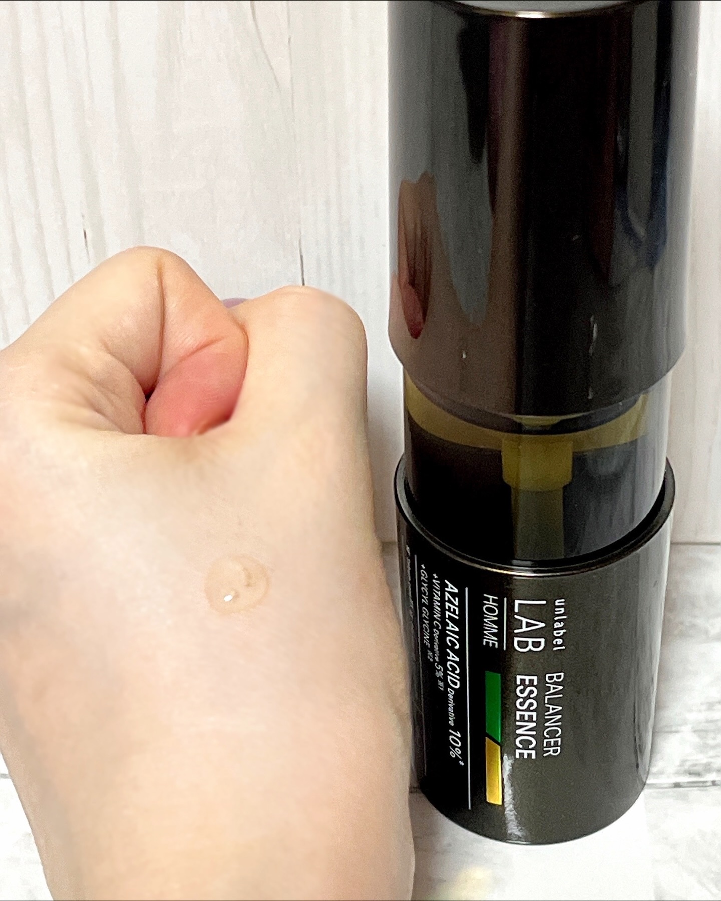 アンレーベル ラボ オム AZ バランサー エッセンス/unlabel/美容液を使ったクチコミ（3枚目）