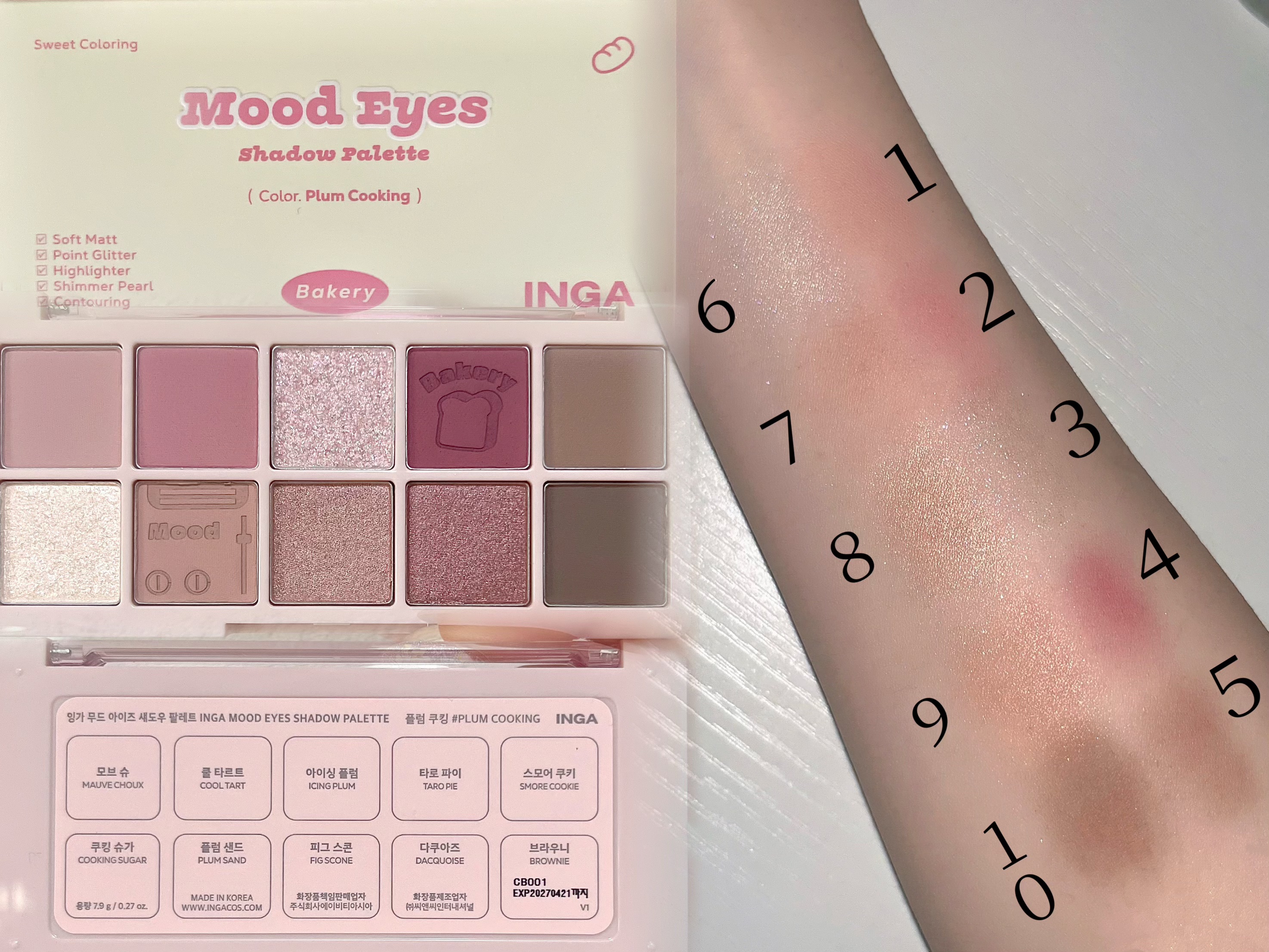 ムードアイズシャドウパレット/INGA/アイシャドウパレットを使ったクチコミ（3枚目）