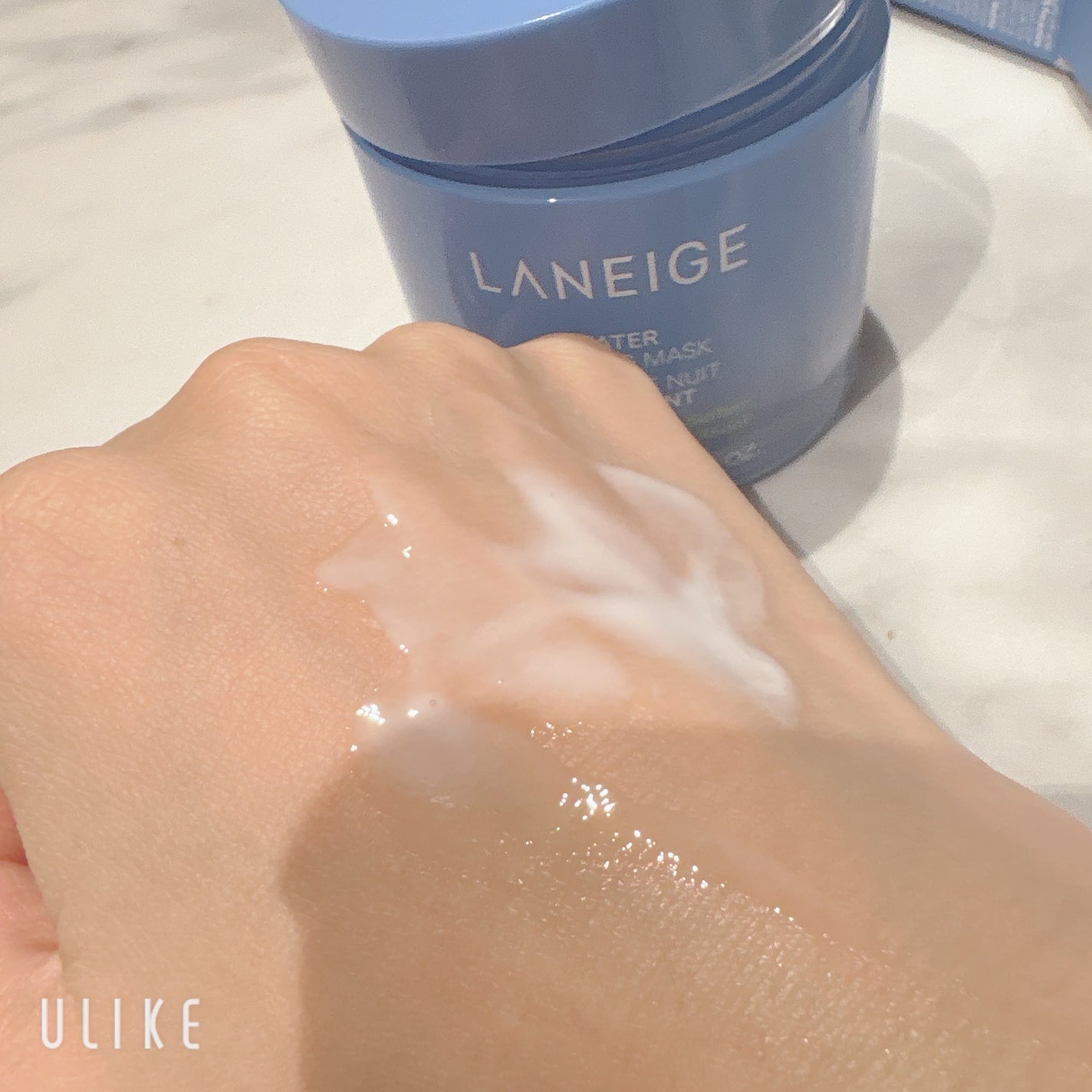 ウォータースリーピングマスク N/LANEIGE/フェイスクリームを使ったクチコミ(4枚目)