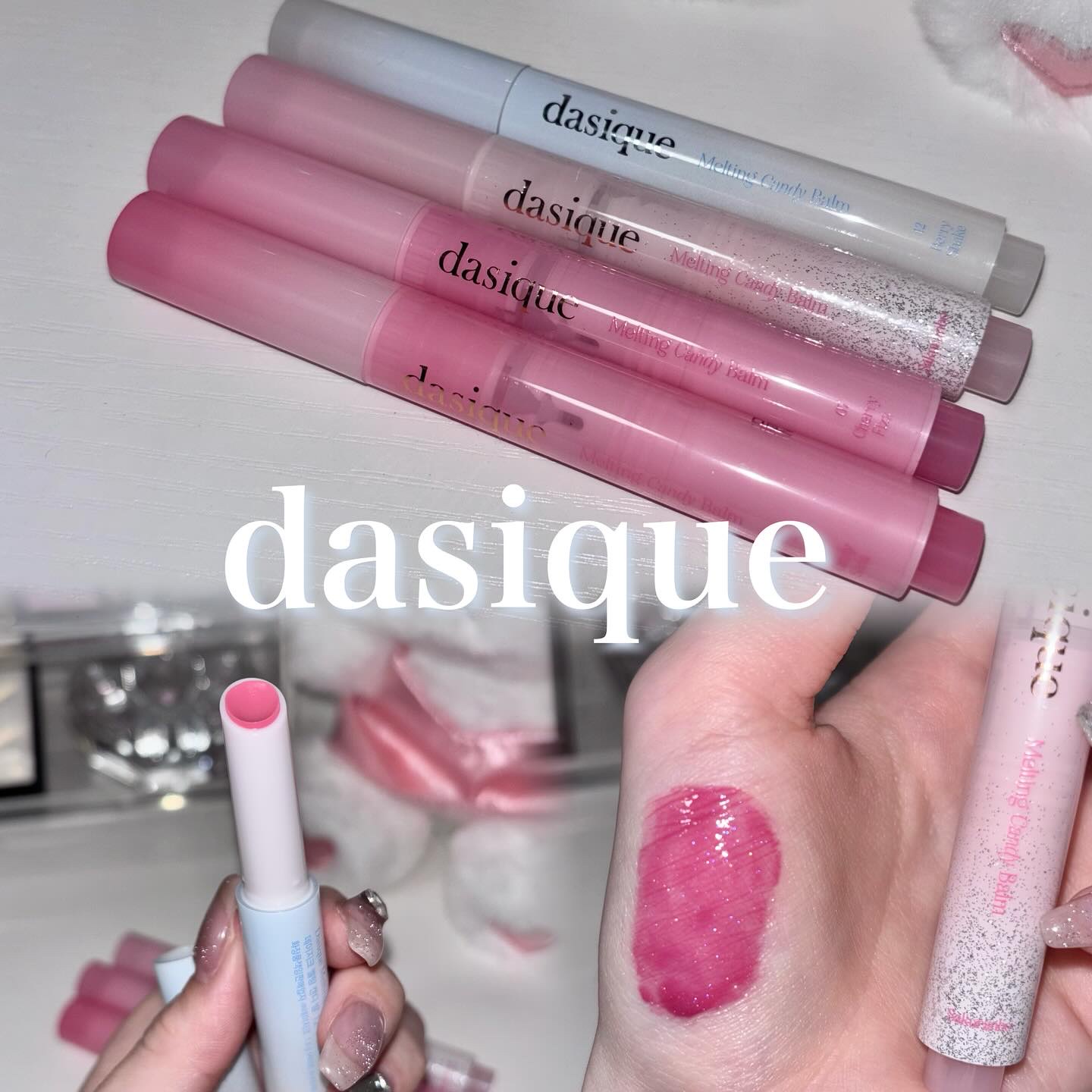 メルティングキャンディーバーム 07 チェリーフィズ/dasique/口紅を使ったクチコミ（1枚目）