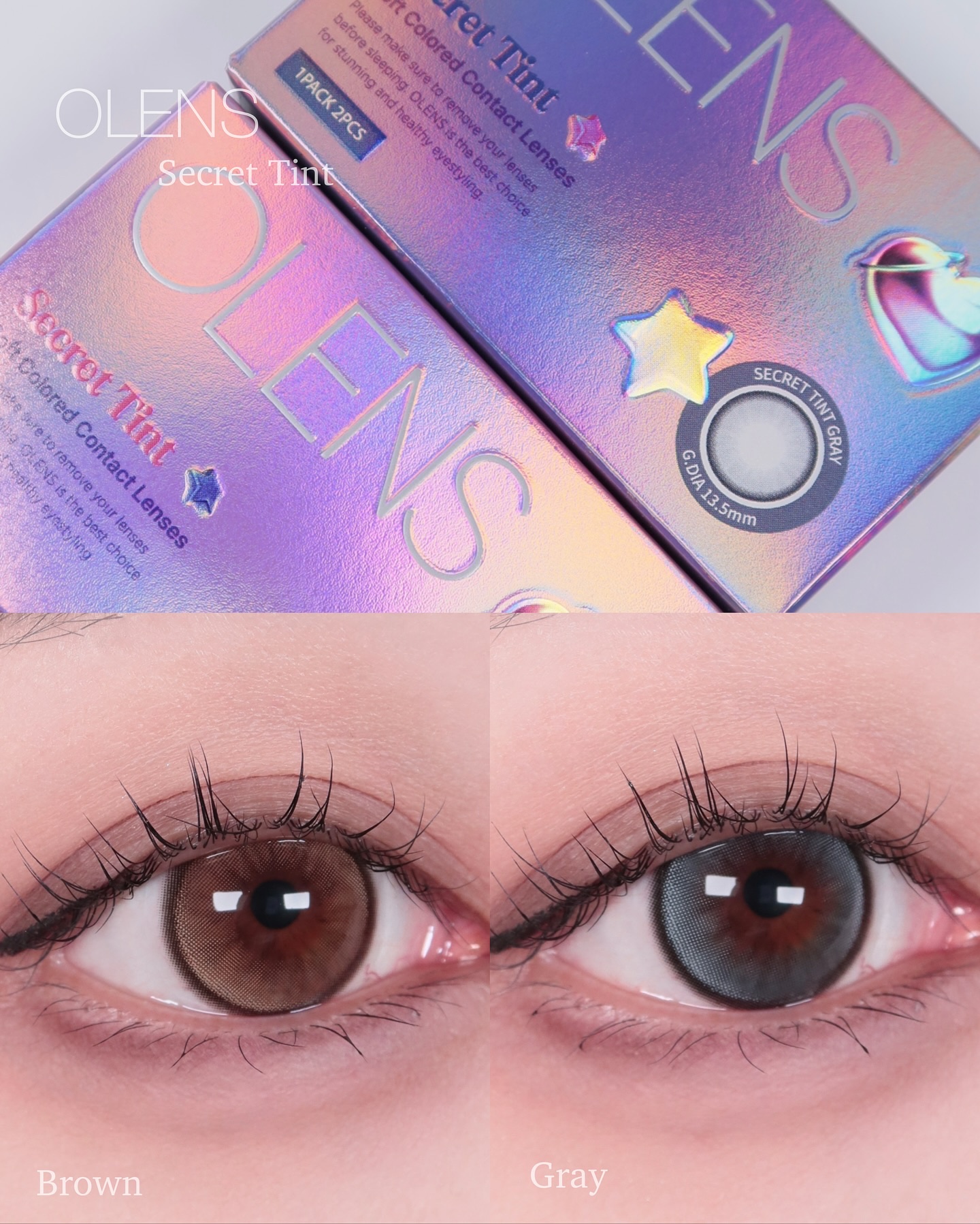 secret tint/OLENS/１ヶ月（１MONTH）カラコンを使ったクチコミ（1枚目）