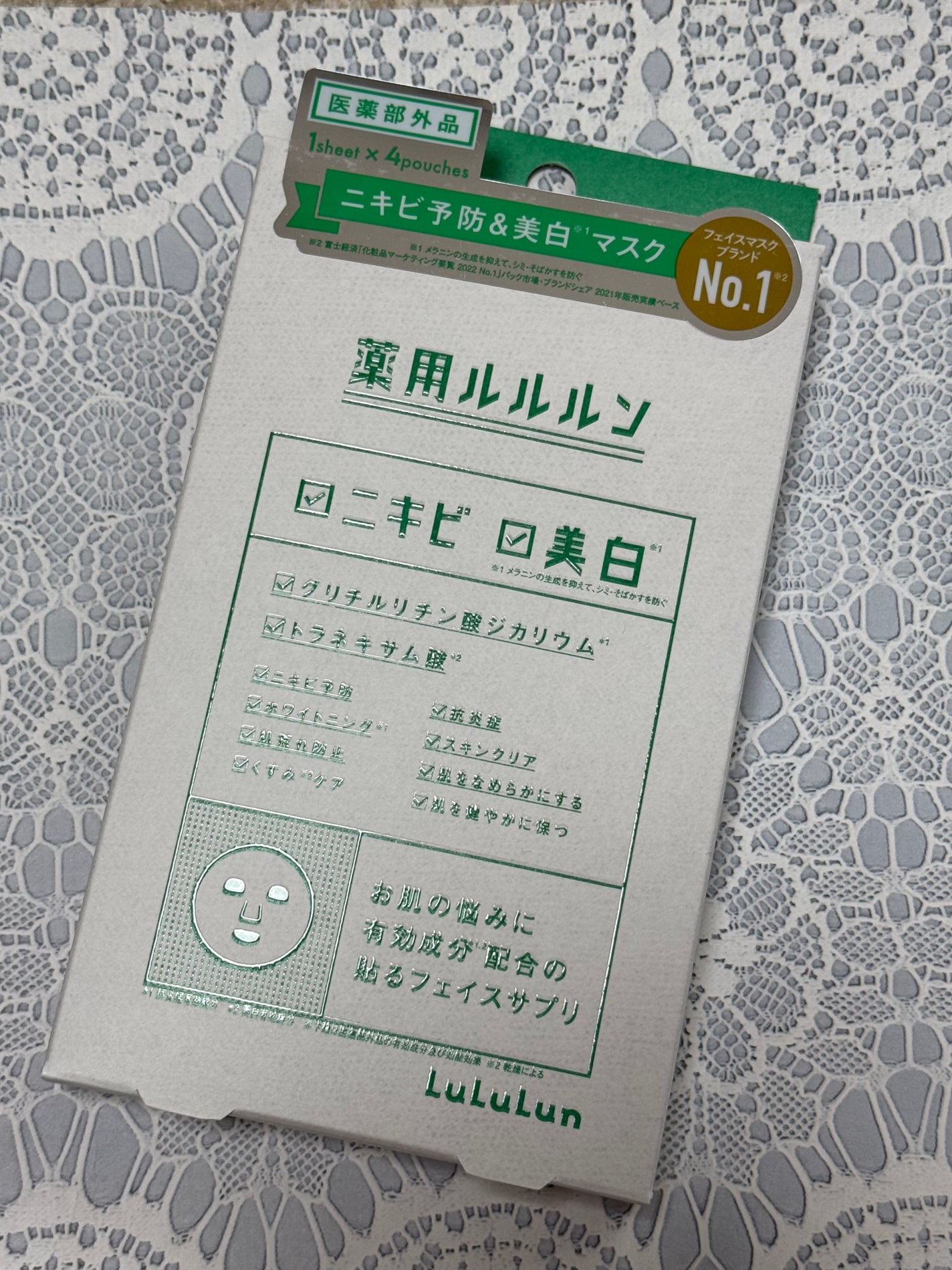 薬用ルルルン 美白アクネ/ルルルン/シートマスク・パックを使ったクチコミ(1枚目)