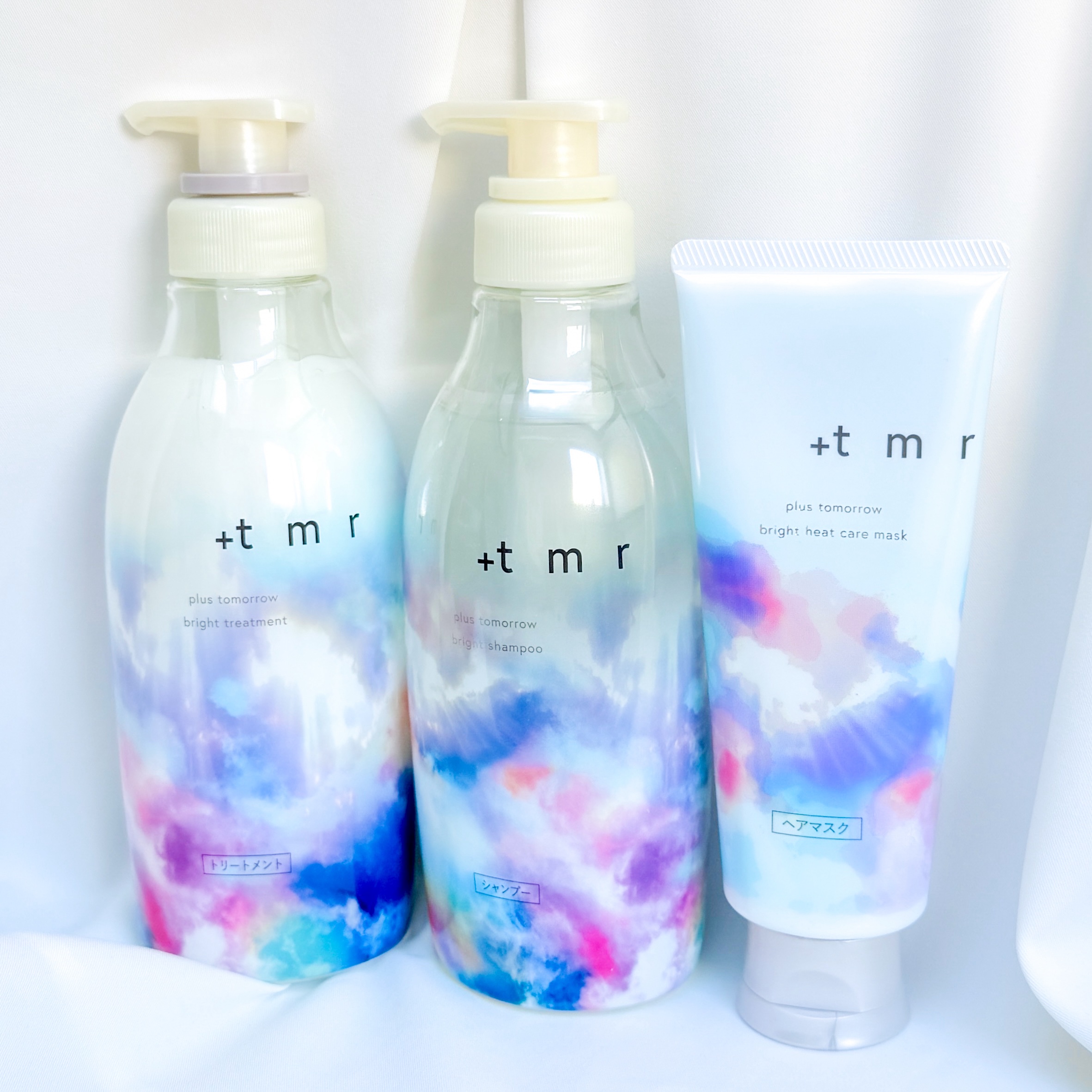 #PR プラストゥモローさまからいただきました

今回試したのは

＋ｔｍｒプラストゥモロー　

ブライト シャンプー/トリートメント
プラストゥモロー　ブライトヒートケアマスク

の3点セット

𓂃𓈒𓏸 商品特徴
シャンプーはするっ