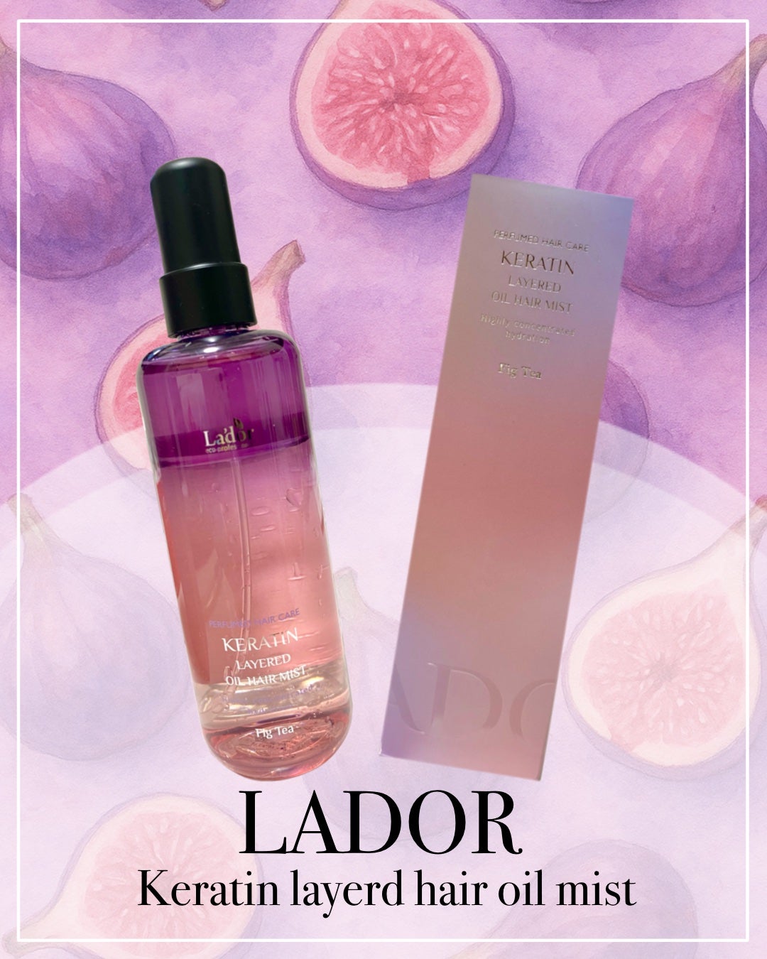 ケラチンレイヤードオイルミスト フィグティ/La'dor/ヘアミストを使ったクチコミ(1枚目)