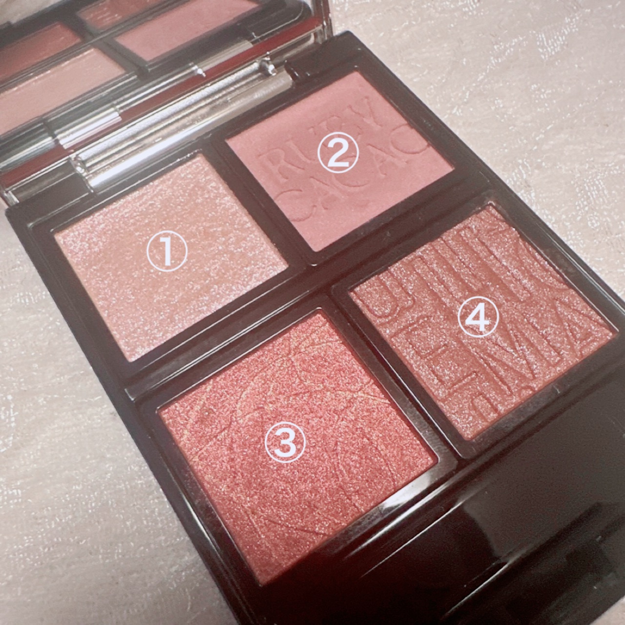 ドラマティックアイカラー (パウダー)/(クリーム)/マキアージュ/アイシャドウパレットを使ったクチコミ（2枚目）