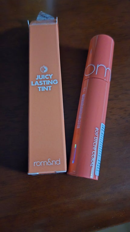 ジューシーラスティングティント 09 ライチコーラル(LITCHI CORAL)/rom&nd/リップティントの画像