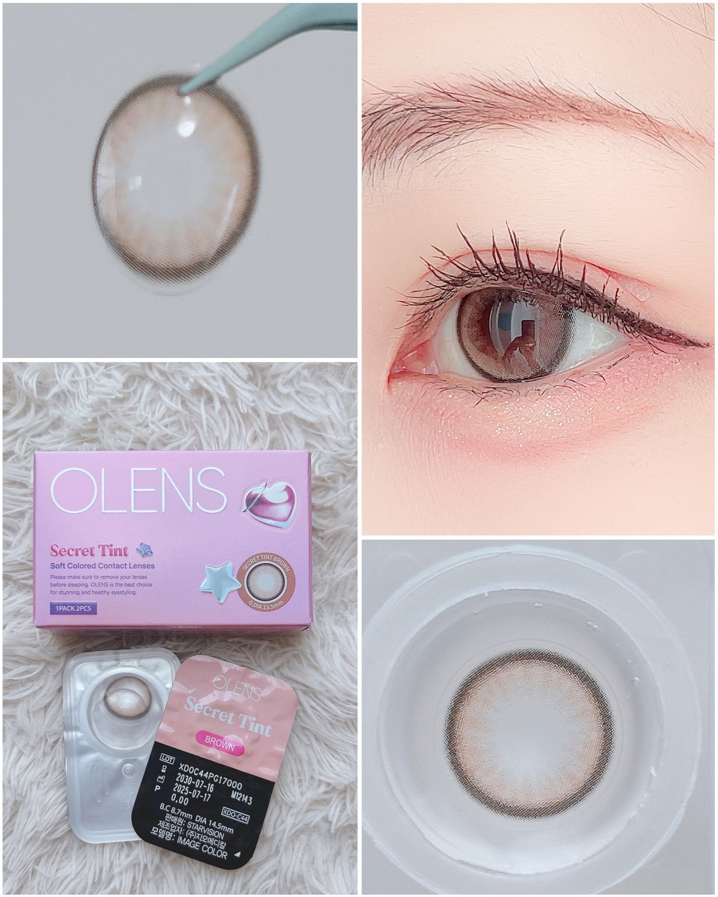 secret tint/OLENS/1ヶ月(1MONTH)カラコンを使ったクチコミ(3枚目)