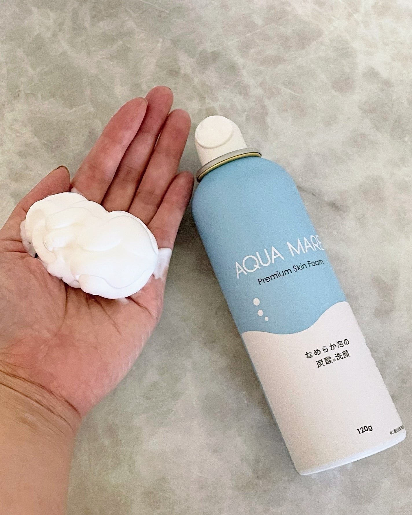 AQUA MARE 炭酸泡洗顔モイスト/AQUA MARE/泡洗顔を使ったクチコミ(5枚目)