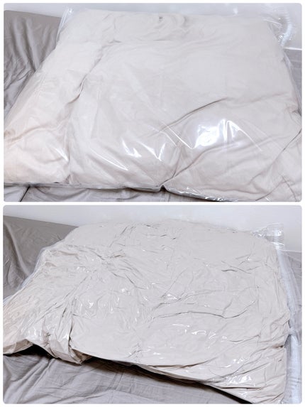 ペリエ on LIPS 「掃除機がいらない乗るだけ圧縮袋!!簡単✨✨ラクラク(⩌⩊⩌)✧..」(4枚目)