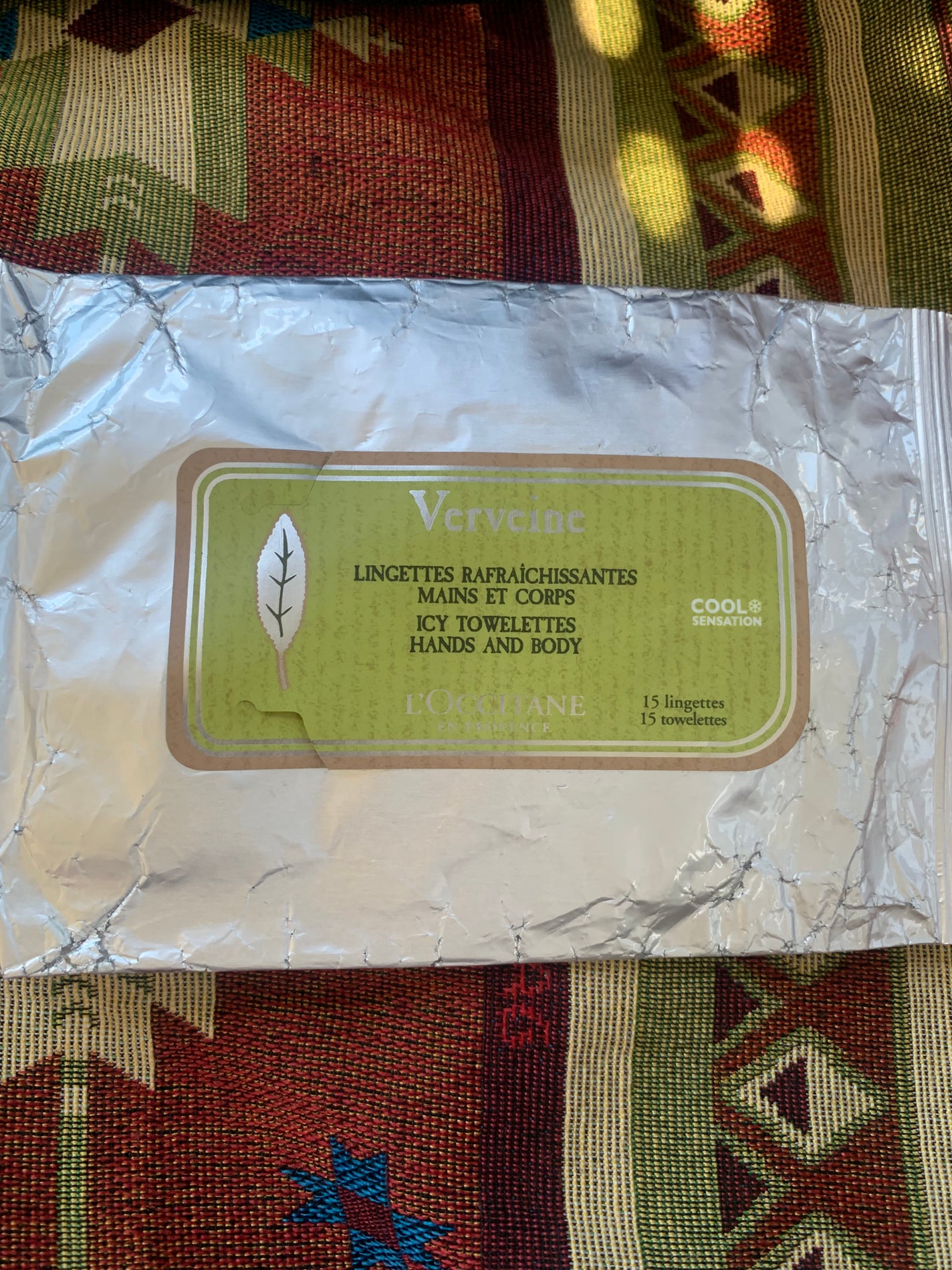 ヴァーベナ アイシータオレッツ/L'OCCITANE/ボディシートを使ったクチコミ(1枚目)