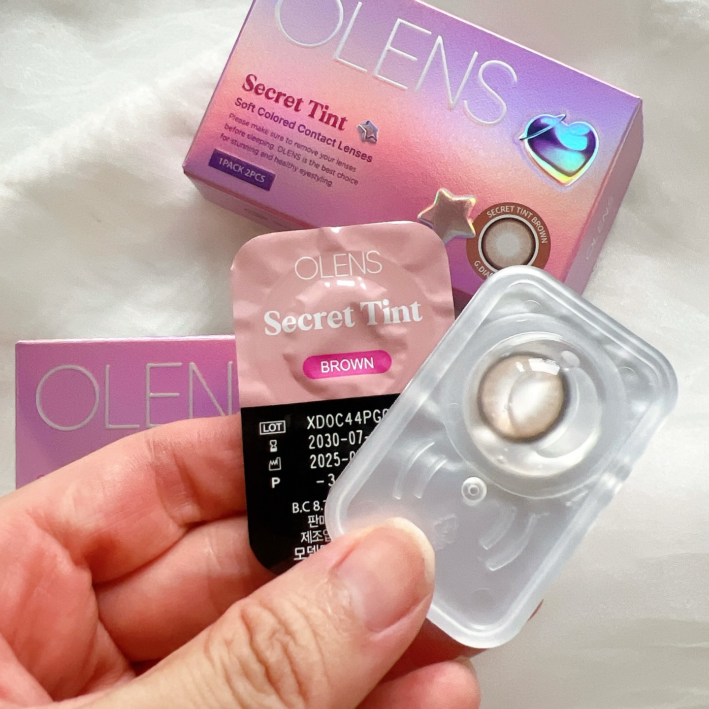 secret tint/OLENS/１ヶ月（１MONTH）カラコンを使ったクチコミ（2枚目）