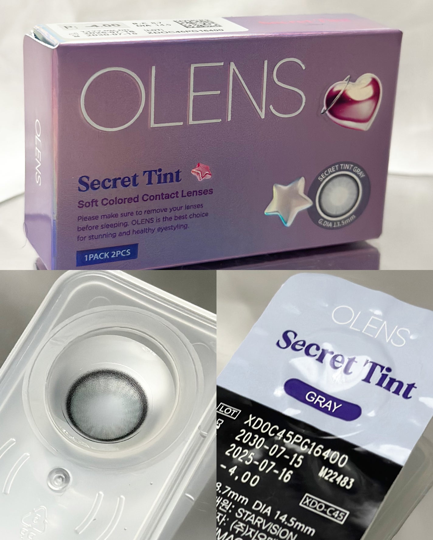 あたりちゃん🤍フォロバ on LIPS 「.・──*──୨୧──*──・OLENS新作!デカ目水光カラコ..」(3枚目)