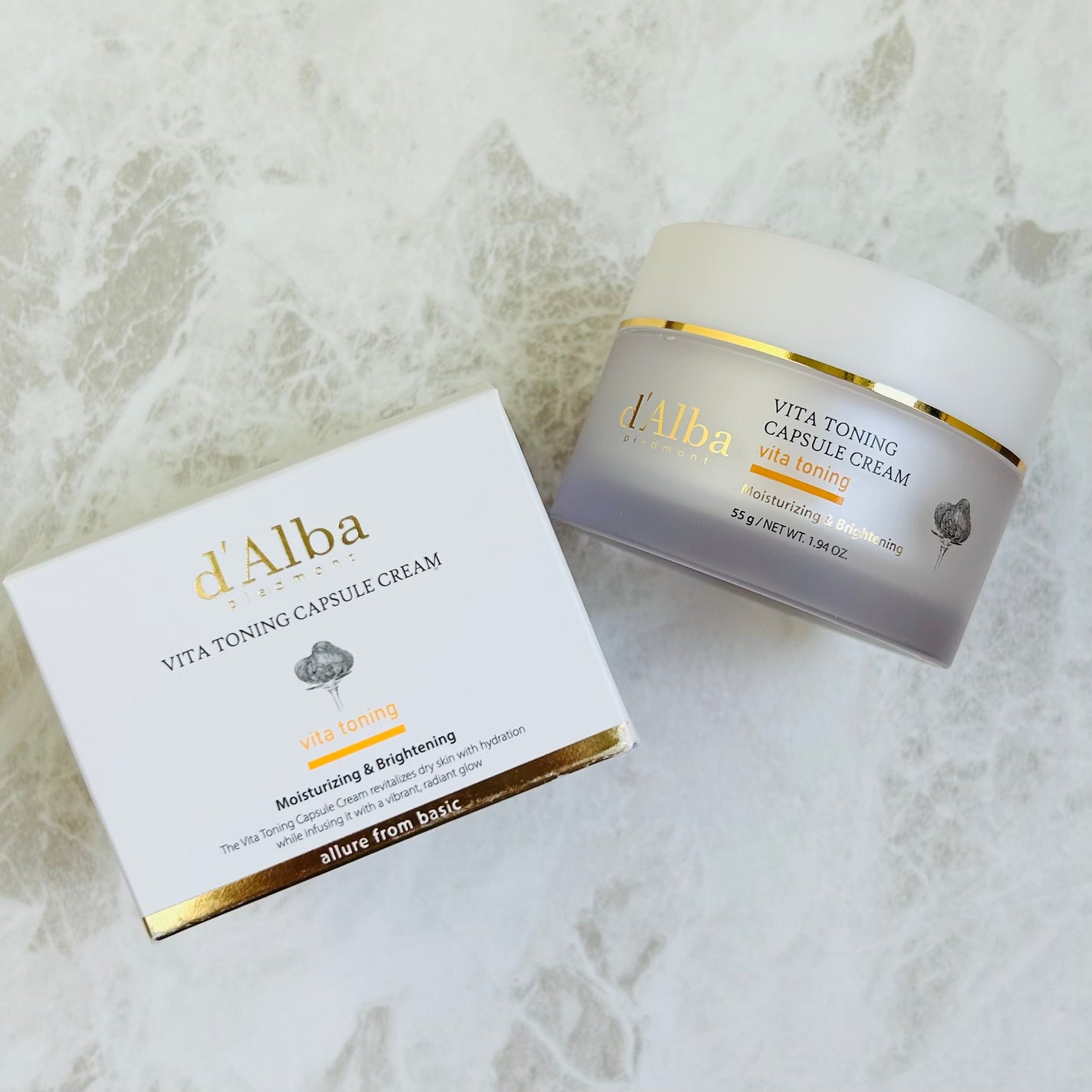 ビタトーニングカプセルクリーム/ダルバ/フェイスクリームを使ったクチコミ(1枚目)