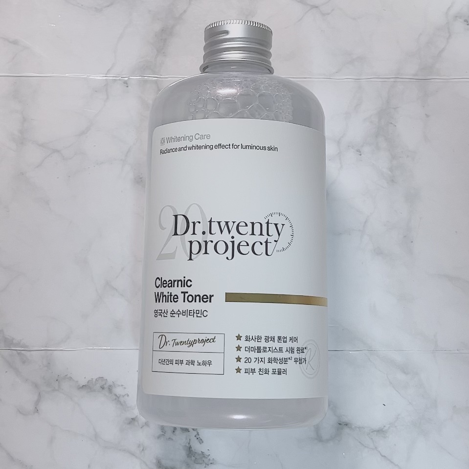 クリアニックホワイトトナー/Dr.Twenty Project/化粧水を使ったクチコミ（2枚目）