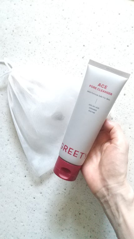 ACE pore cleanser /GREETY/洗顔フォームを使ったクチコミ(3枚目)