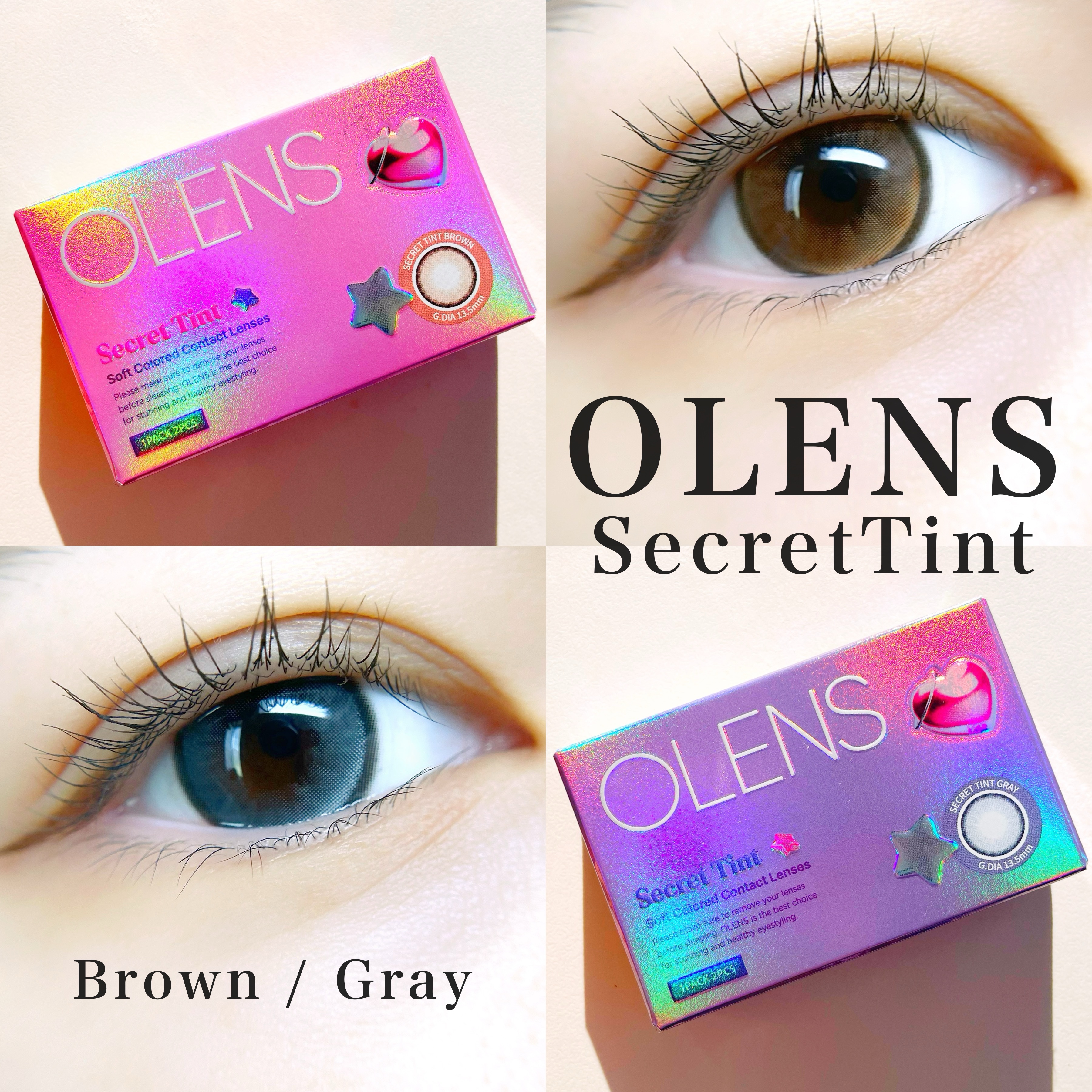 secret tint/OLENS/１ヶ月（１MONTH）カラコンを使ったクチコミ（1枚目）