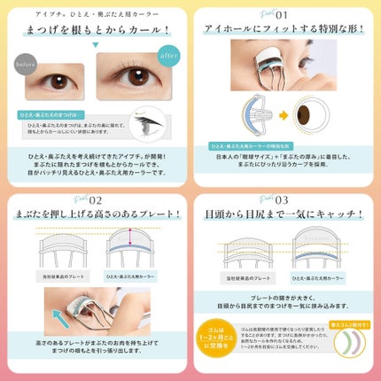 ひとえ・奥ぶたえ用カーラー/アイプチ®/ビューラーを使ったクチコミ(2枚目)
