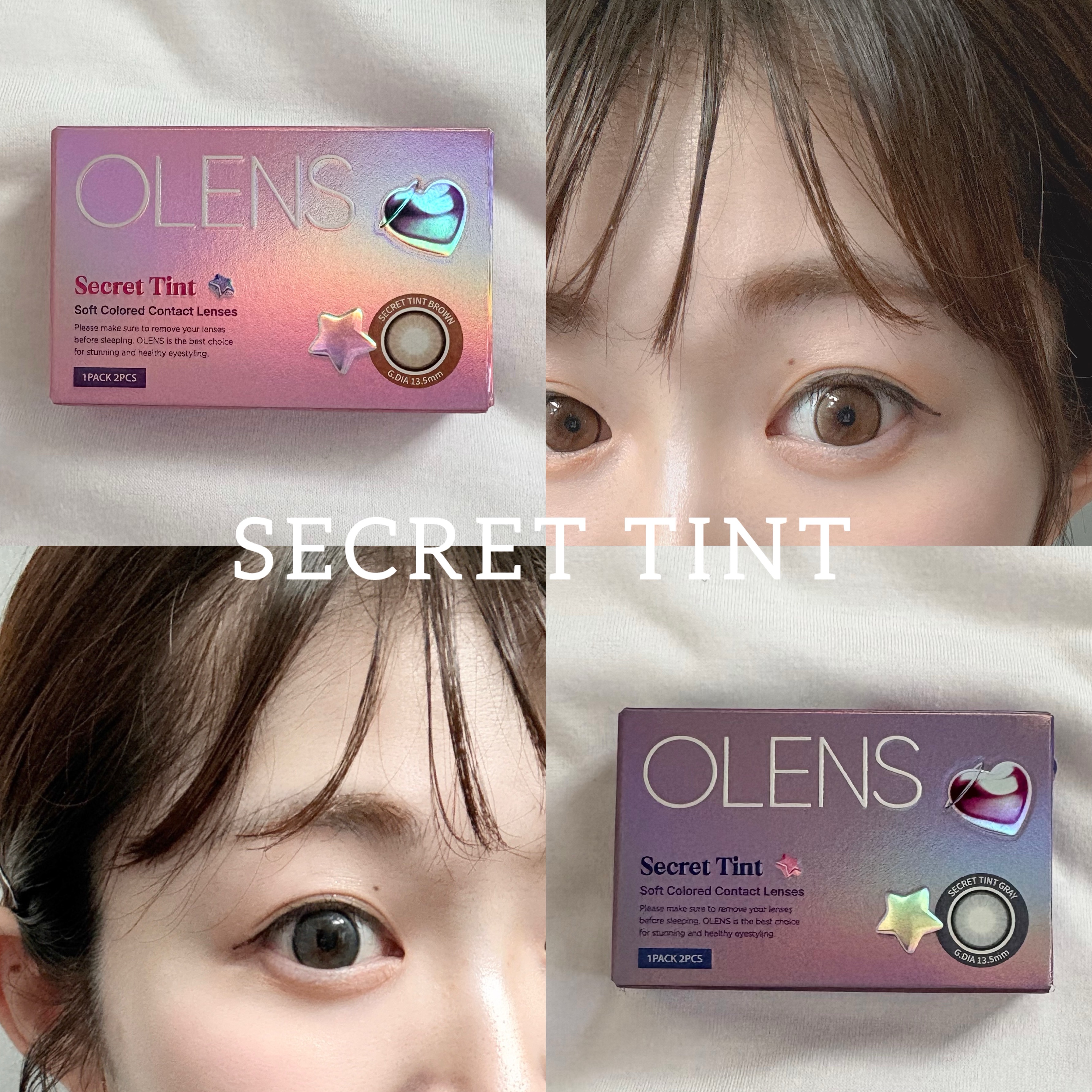 secret tint/OLENS/１ヶ月（１MONTH）カラコンを使ったクチコミ（1枚目）