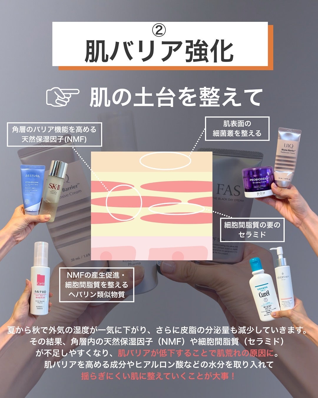 なぎ | スキンケア薬剤師 on LIPS 「肌トラブルに要注意⚠️こんばんは、なぎです💡徐々に秋めいた気候..」(4枚目)