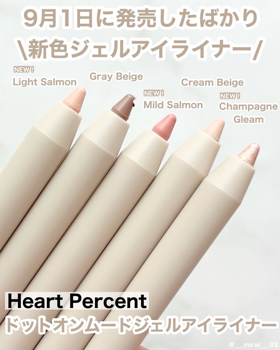 ドットオンムードジェルアイライナーペンシル/Heart Percent/ジェルアイライナーを使ったクチコミ(1枚目)