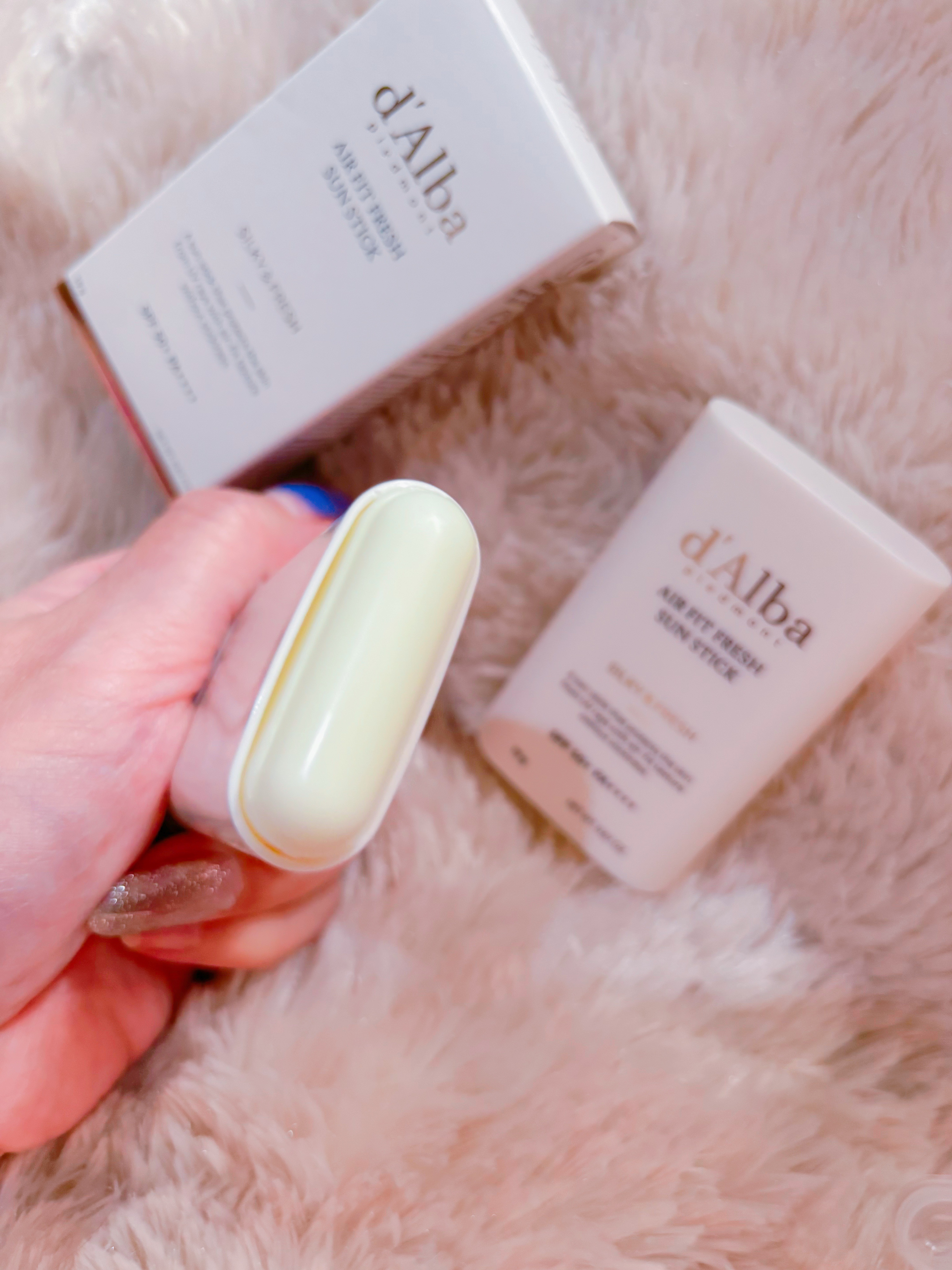 ダルバ エアーフィットフレッシュサンスティックのクチコミ「🤍d'Alba
〜スティックで簡単＆スマートにさらっとUVケア☀️ヴィーガンUVスティック〜
.....」（3枚目）