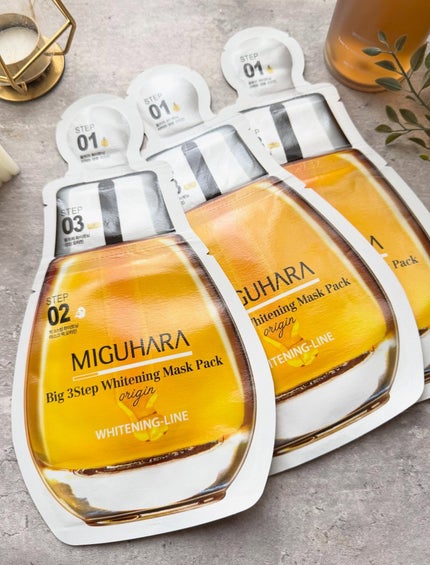 Big3 Step Whitening Mask Pack/MIGUHARA/シートマスク・パックを使ったクチコミ(4枚目)