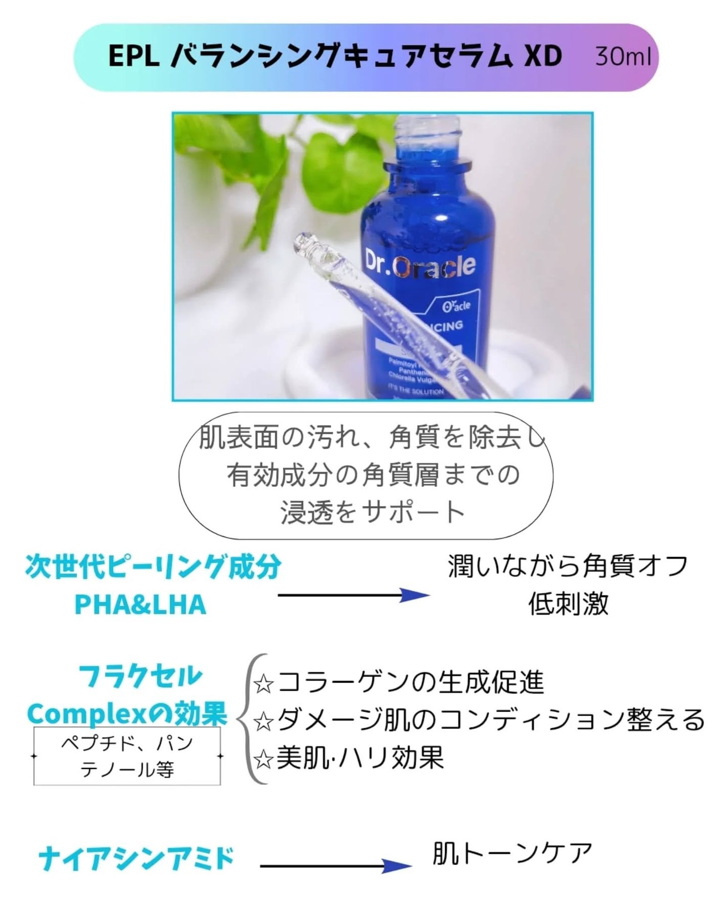 EPL バランシングキュアセラムXD/Dr.Oracle/美容液を使ったクチコミ(3枚目)