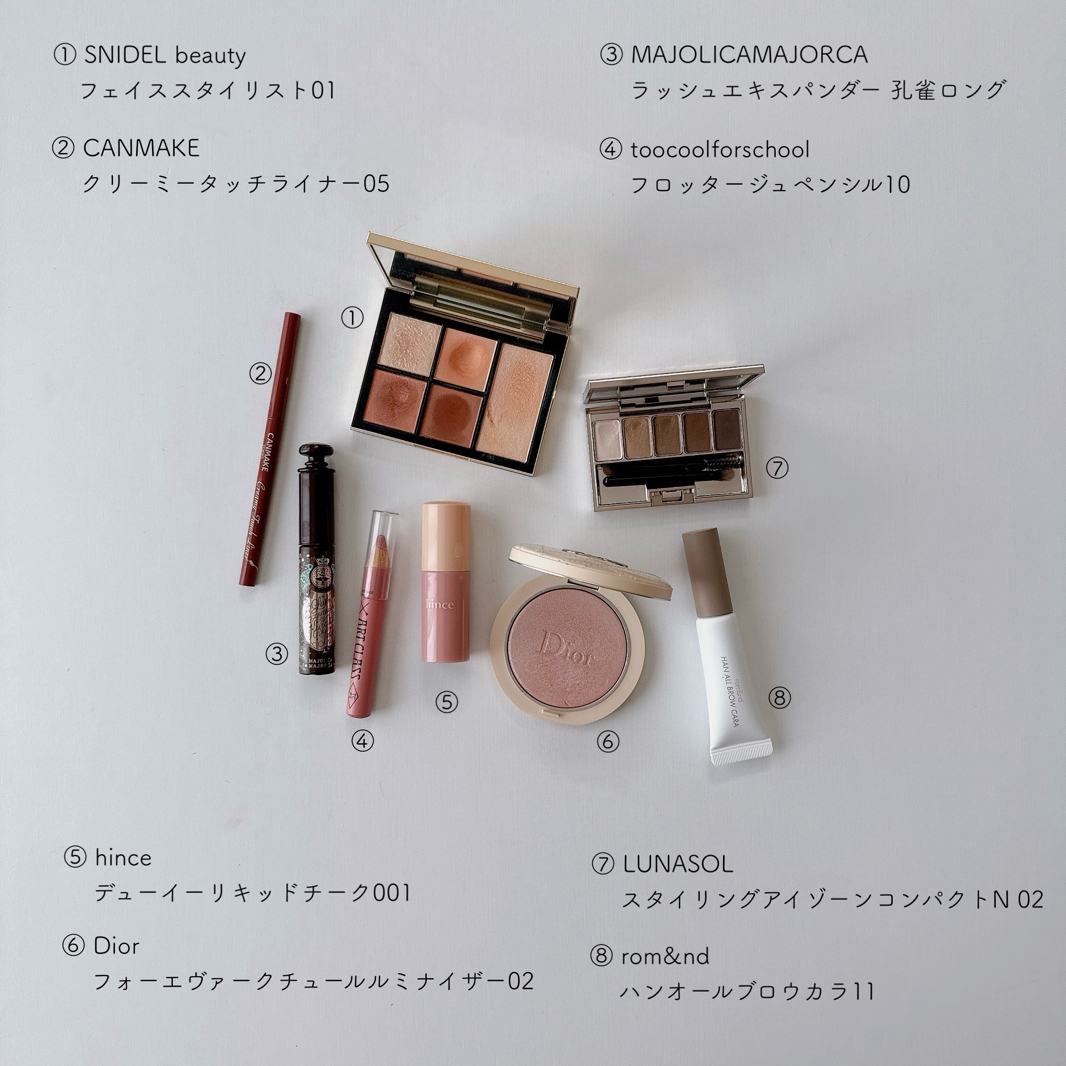 ルナソル スタイリングアイゾーンコンパクトN 02 ソフトアッシュ/LUNASOL/アイシャドウパレットを使ったクチコミ（1枚目）