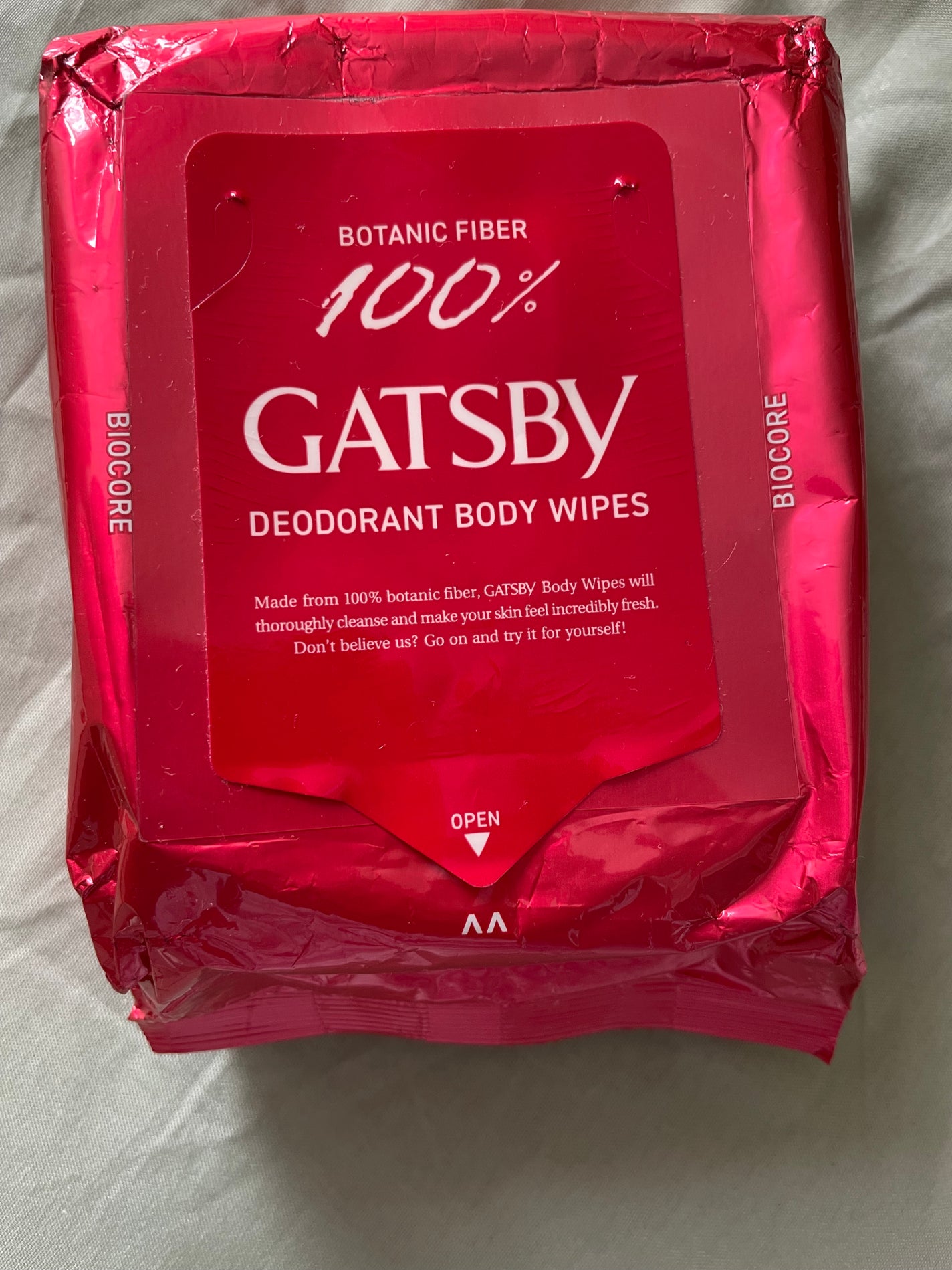 バイオコア デオドラントボディペーパー 無香性/ギャツビー/ボディシートを使ったクチコミ(1枚目)