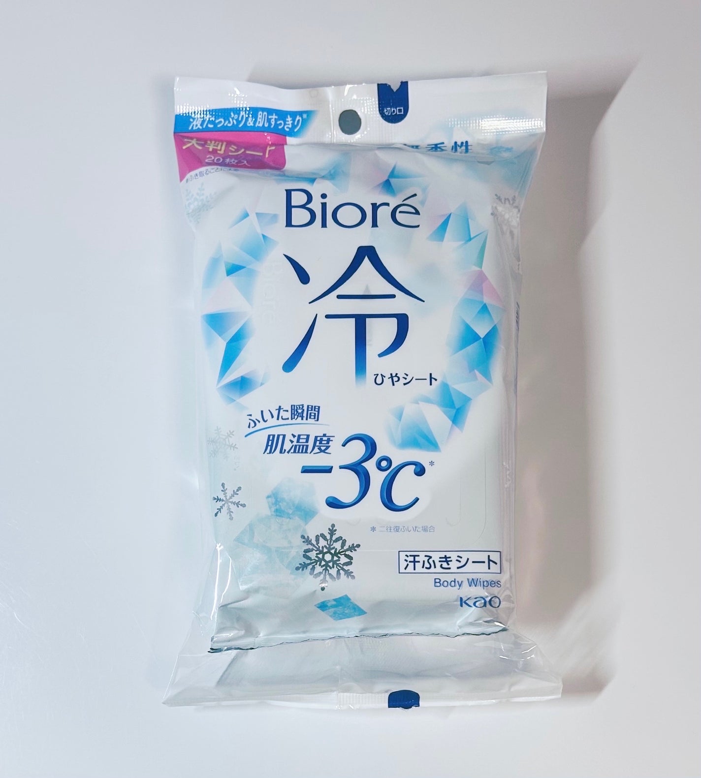 冷シート 無香性/ビオレ/ボディシートを使ったクチコミ(1枚目)