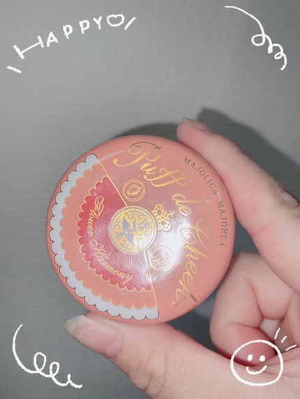 パフ・デ・チーク(フラワーハーモニー) RD303 マンダリンミックス/MAJOLICA MAJORCA/パウダーチークの画像