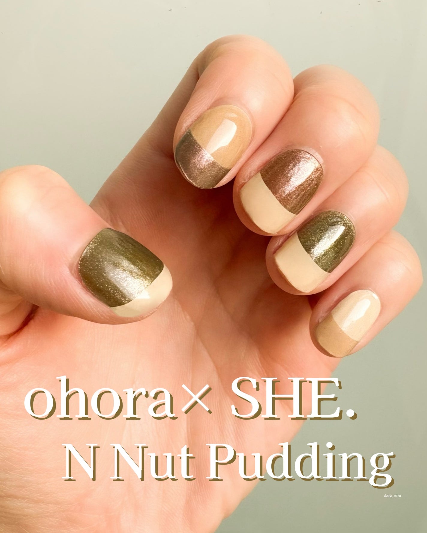 セミキュアジェルネイル(ハンド)/ohora/ネイルシールを使ったクチコミ(3枚目)