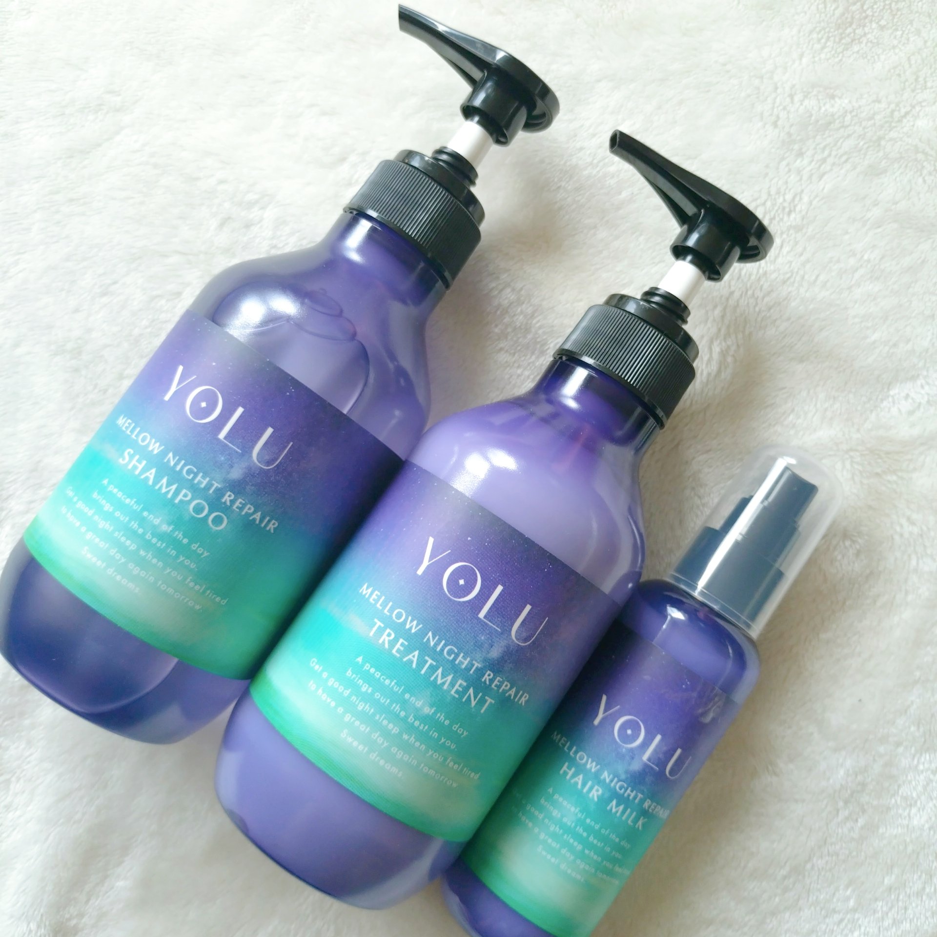 ヨル　メロウナイトリペアヘアミルク/YOLU/ヘアミルクを使ったクチコミ（1枚目）