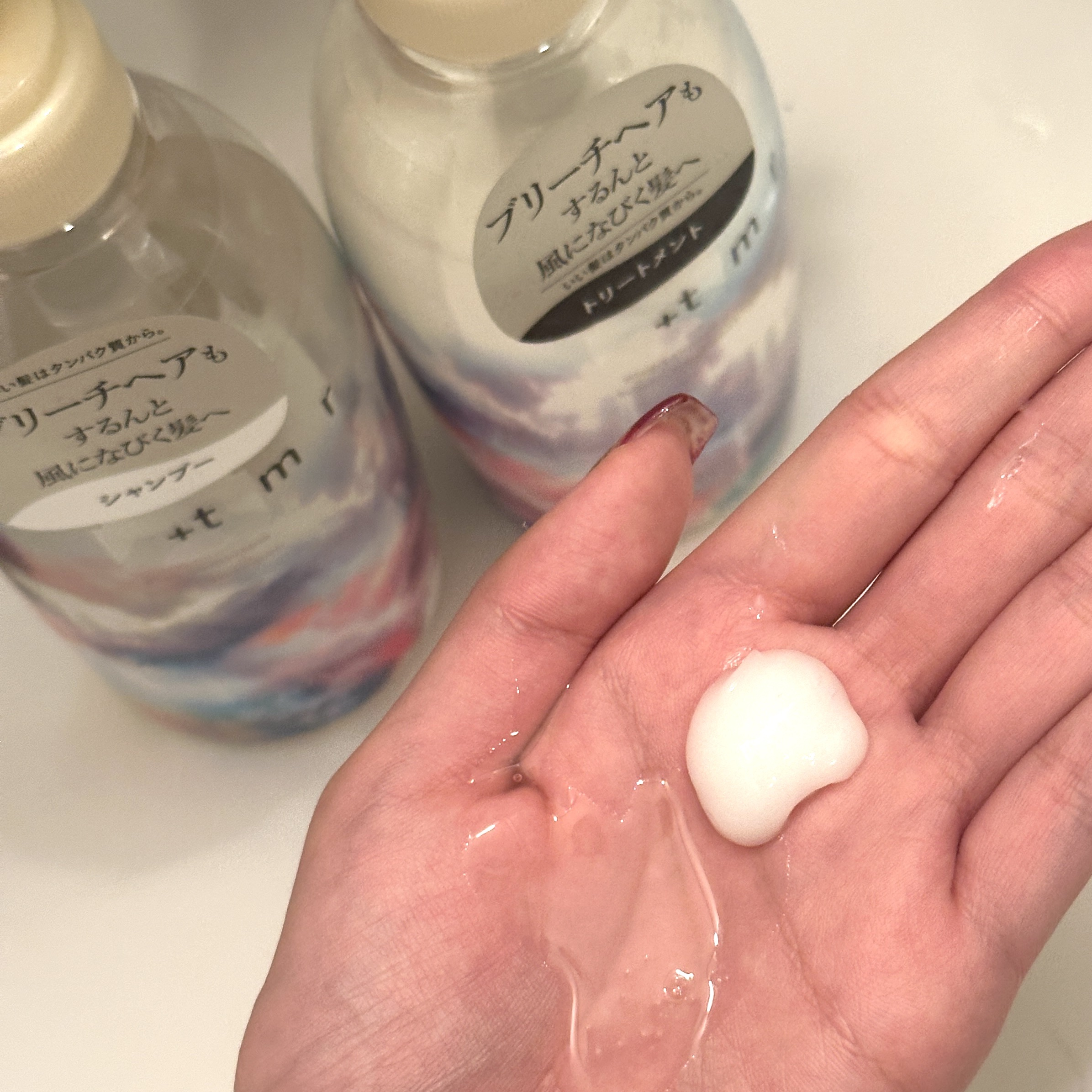 ブライト シャンプー/トリートメント トリートメント 本体（470mL）/＋ｔｍｒ/市販シャンプーを使ったクチコミ（2枚目）