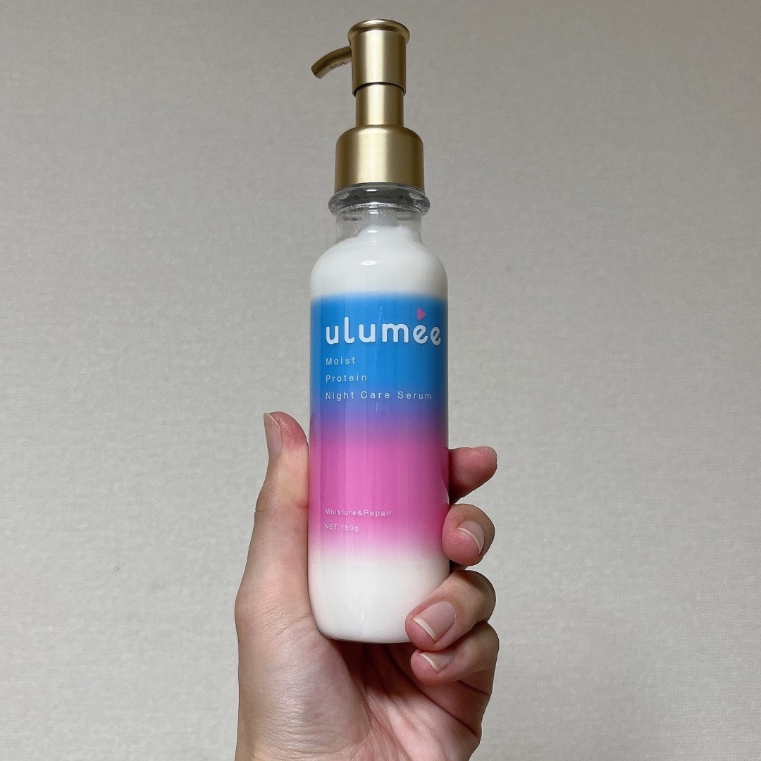 モイストプロテイン ナイトケアセラム/ulumee/アウトバストリートメントを使ったクチコミ（2枚目）