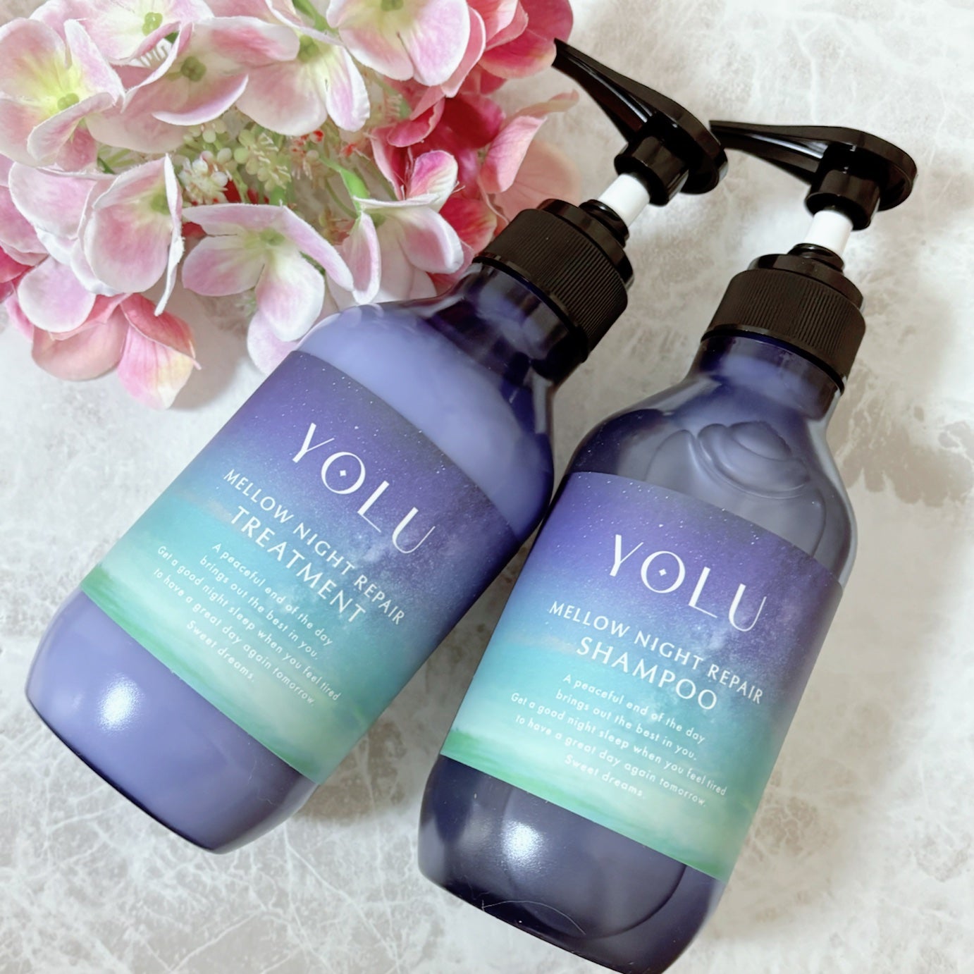 ヨル メロウナイトリペアシャンプー/トリートメント/YOLU/市販シャンプーを使ったクチコミ(1枚目)