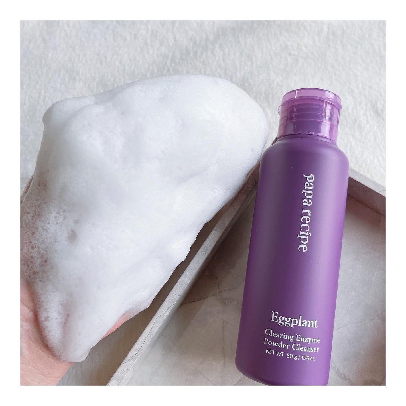 ナスクリアリング酵素洗顔パウダー/PAPA RECIPE/洗顔パウダーを使ったクチコミ(3枚目)