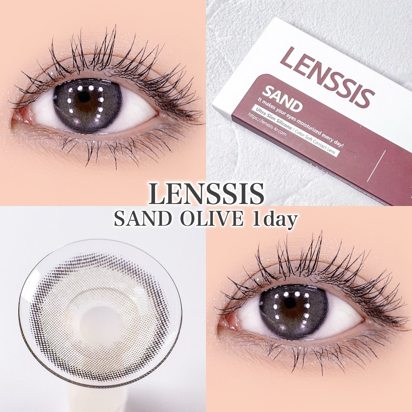 サンドシリーズ/LENSSIS/カラーコンタクトレンズを使ったクチコミ（1枚目）