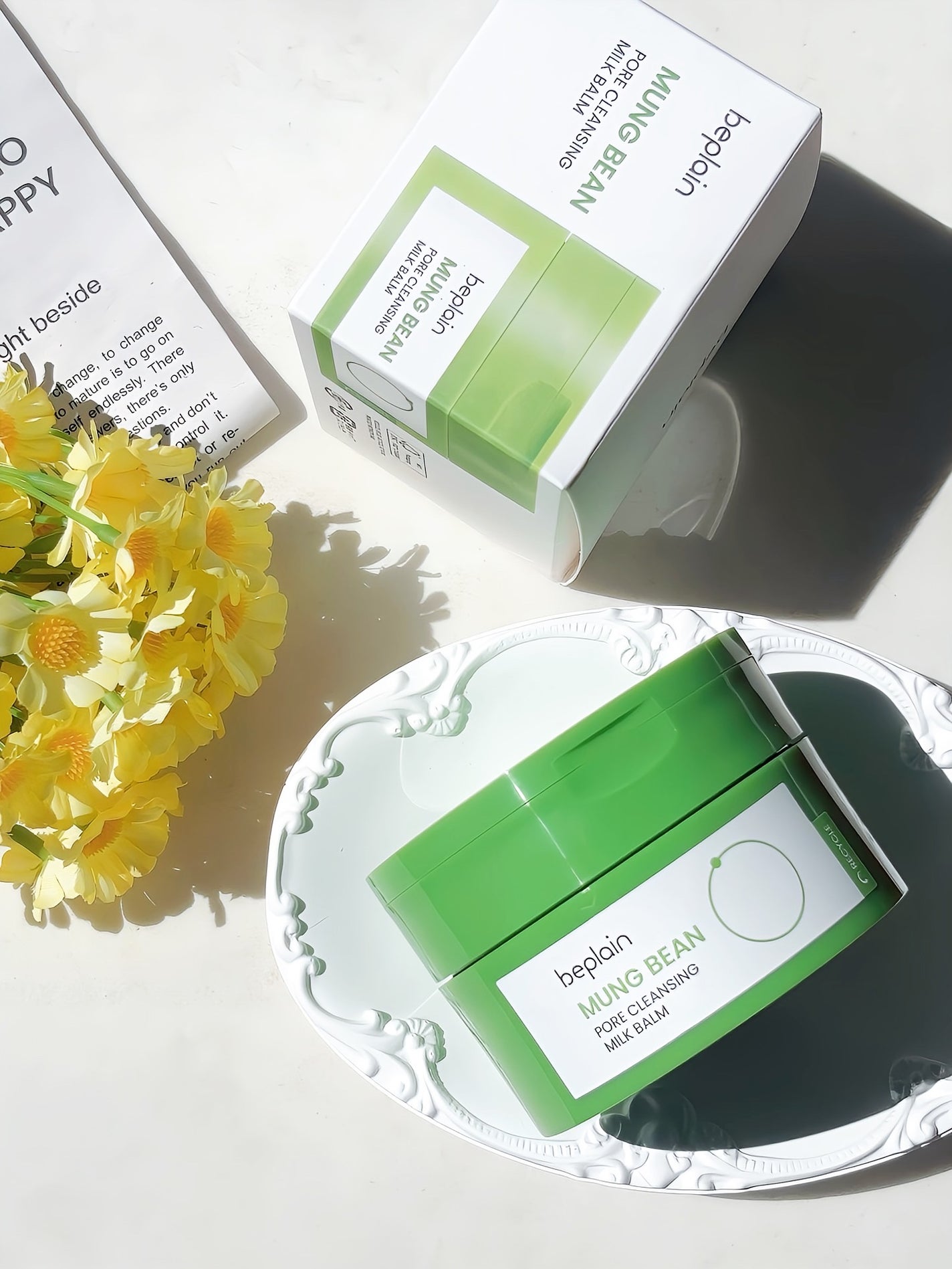 緑豆毛穴クレンジングミルクバーム/beplain/クレンジングバームを使ったクチコミ(4枚目)