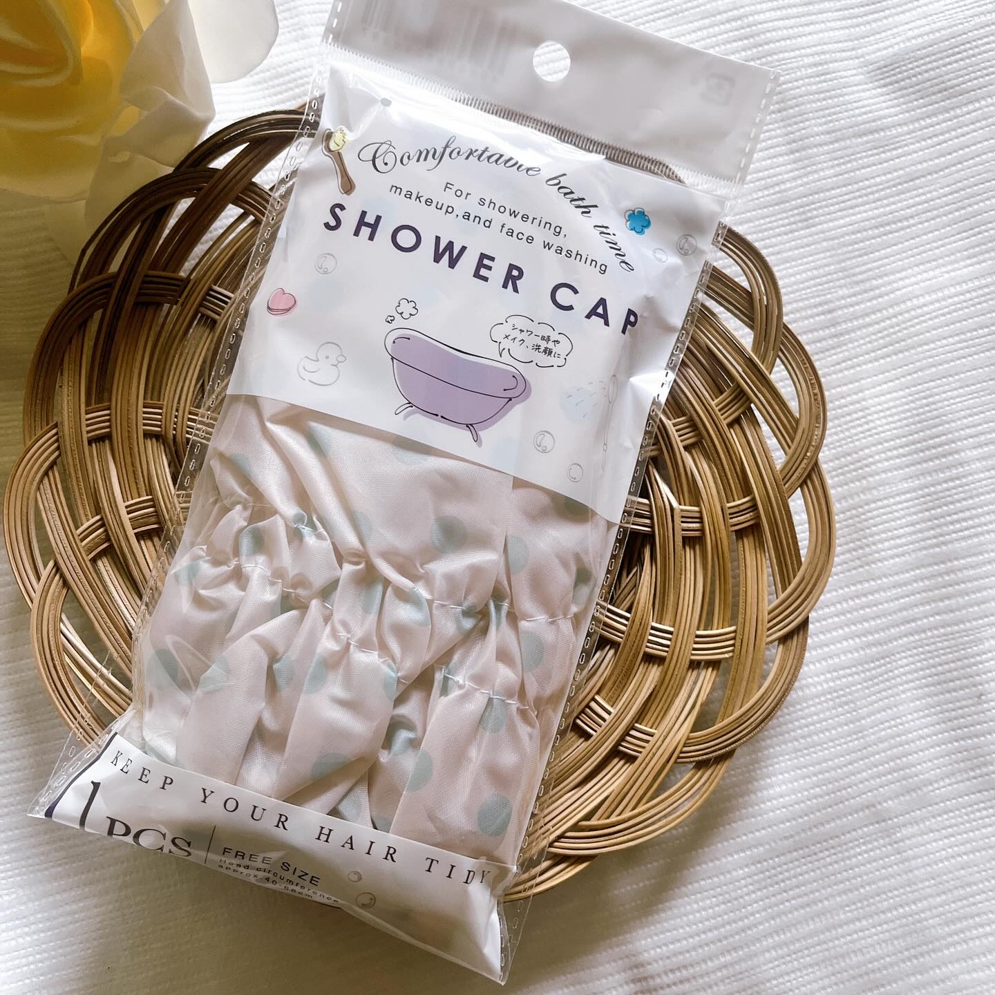 シャワーキャップ/DAISO/ヘアケアグッズを使ったクチコミ（1枚目）