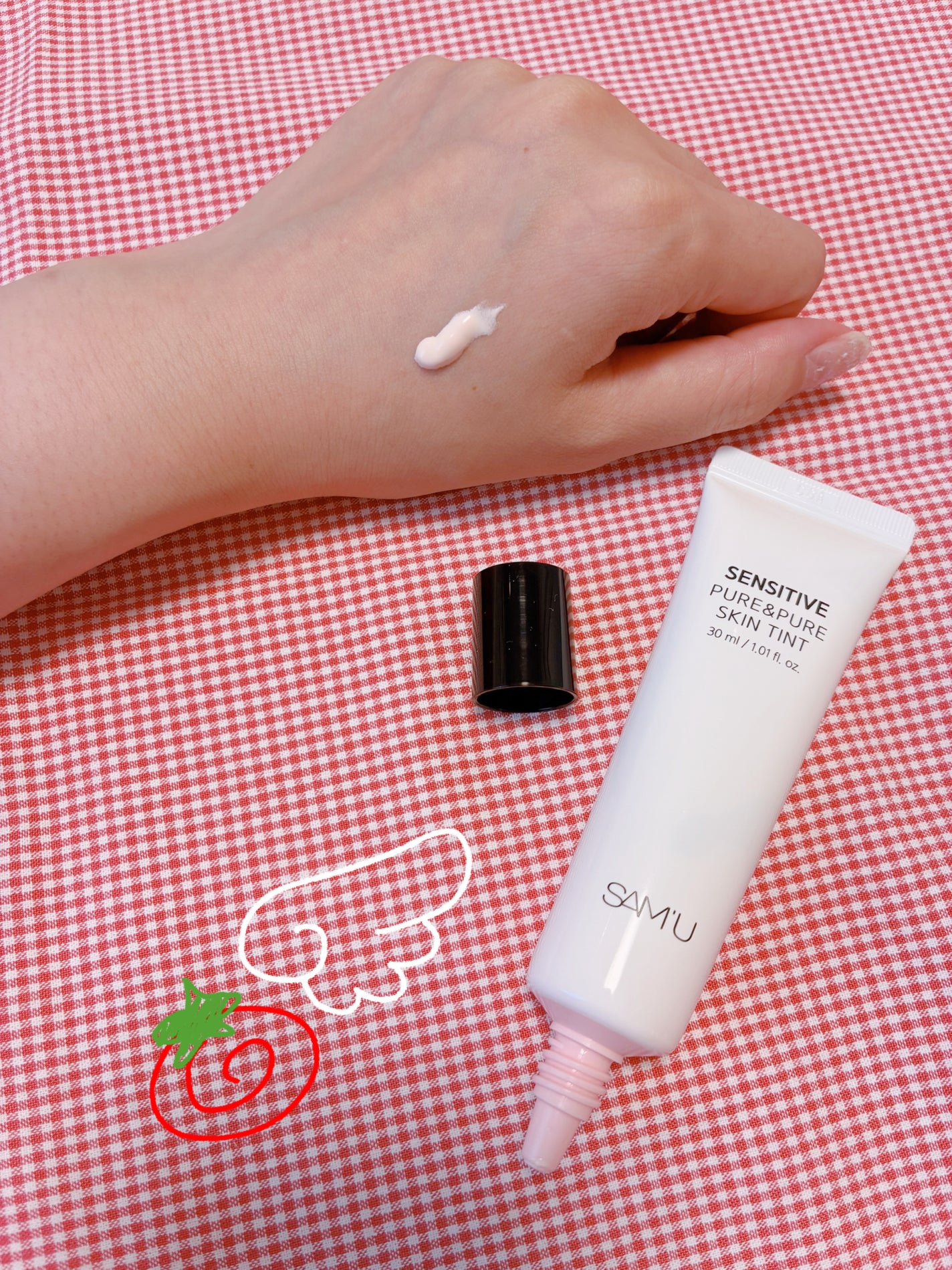 センシティブピュア&ピュアスキンティント/SAM'U/化粧下地を使ったクチコミ(2枚目)