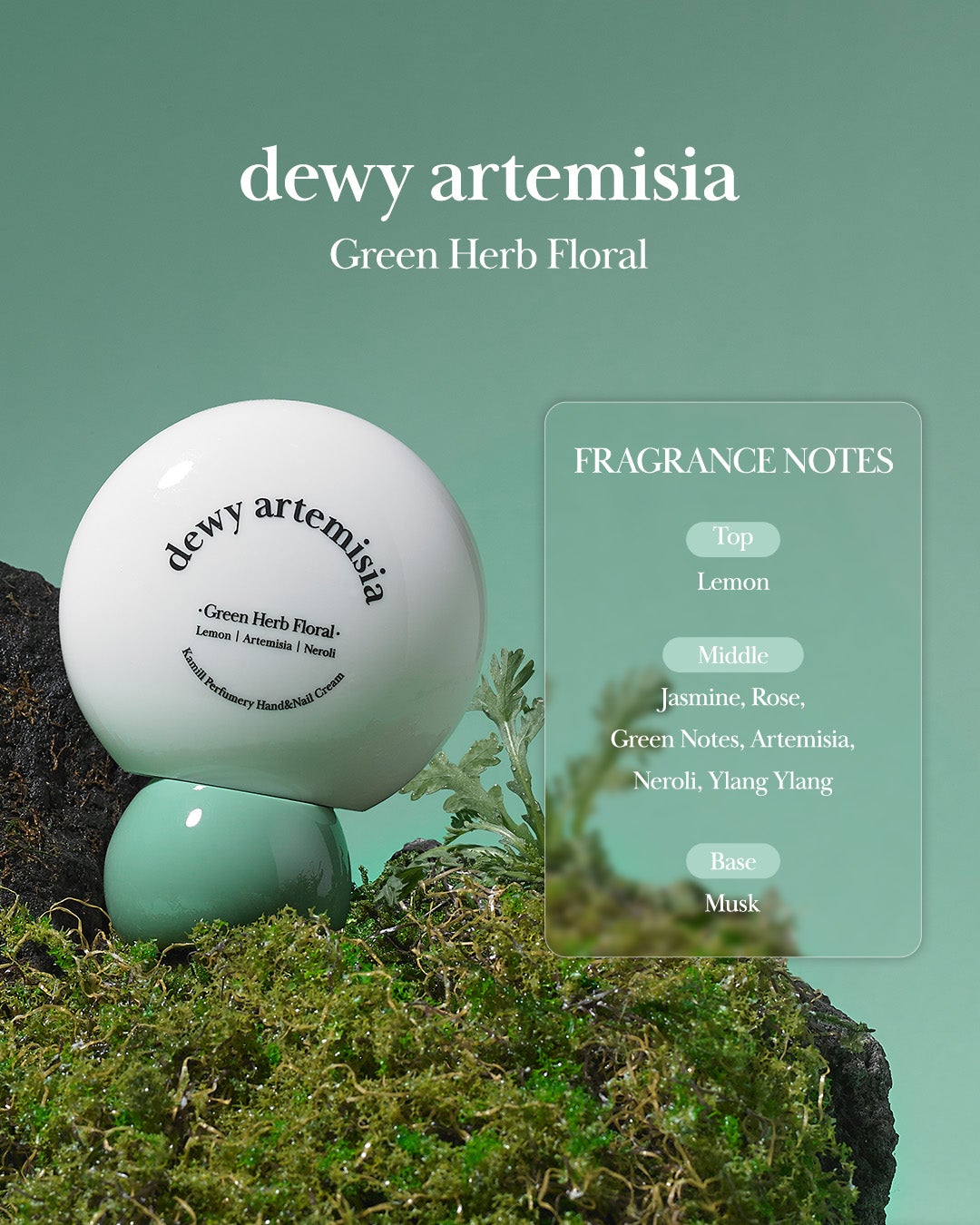 パフューマリー ハンド&ネイルクリーム デューイアルテミシア 50ml/カミール/ハンドクリームを使ったクチコミ(2枚目)