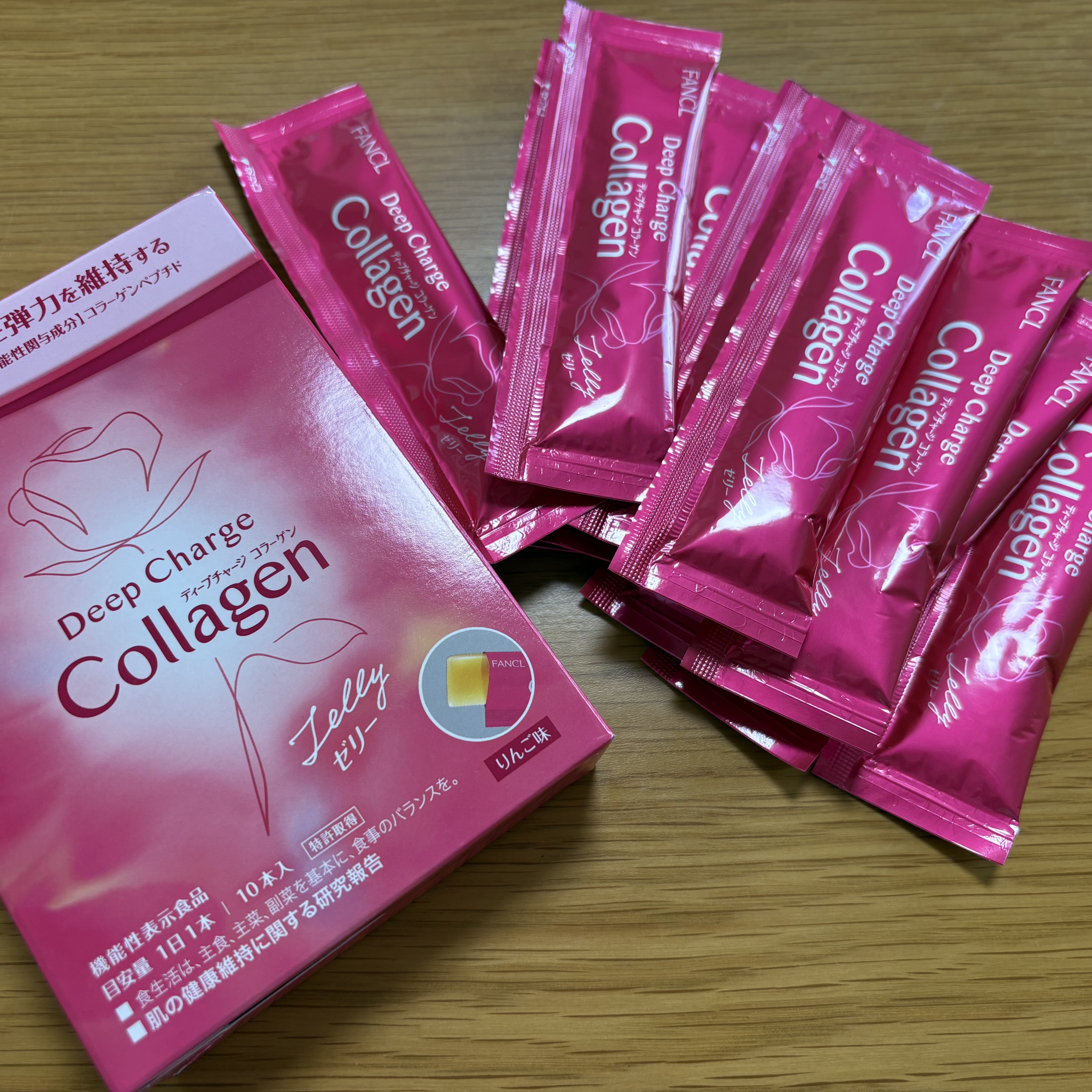 ディープチャージ  コラーゲン スティックゼリー/ファンケル/美容サプリメントを使ったクチコミ（1枚目）