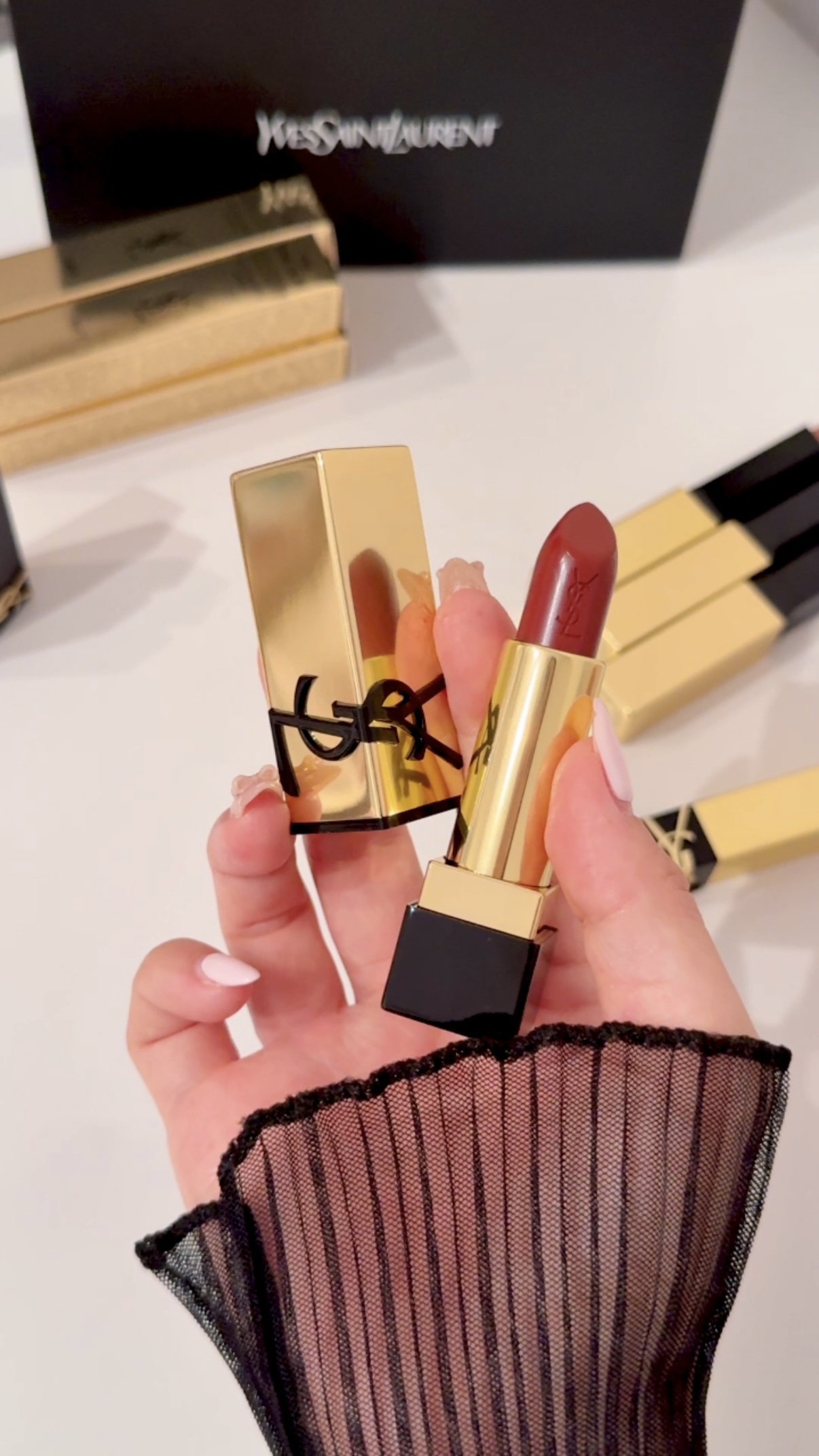 ルージュ ピュールクチュール ザ スリム/YVES SAINT LAURENT BEAUTE/口紅を使ったクチコミ（1枚目）