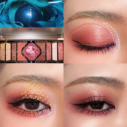 牡丹鏤月浮雕 百鳥朝鳳/花西子/アイシャドウパレットを使ったクチコミ(8枚目)