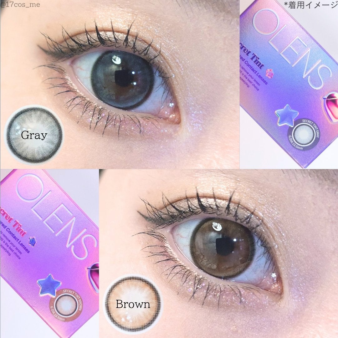 secret tint/OLENS/1ヶ月(1MONTH)カラコンを使ったクチコミ(3枚目)