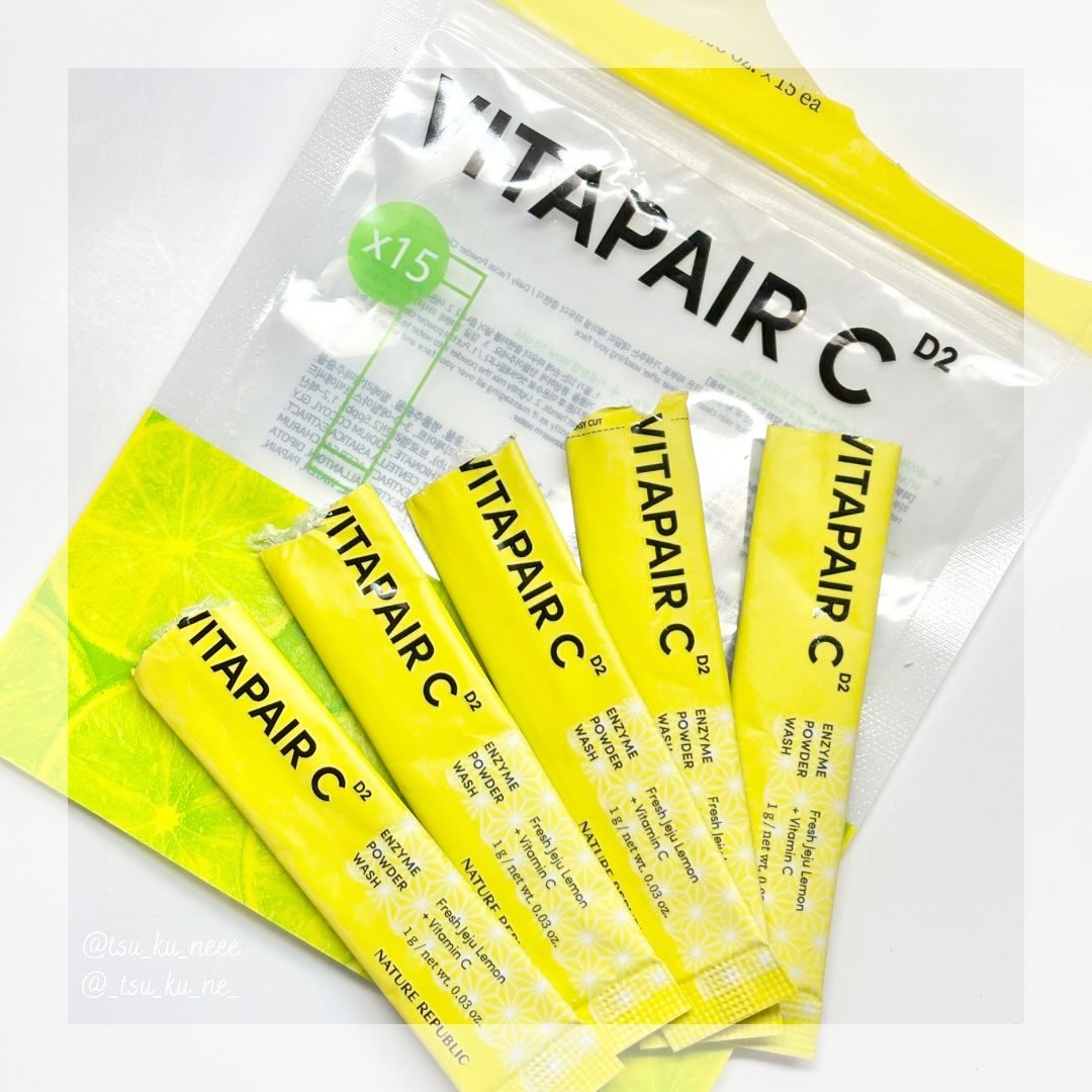 ビタペアC酵素洗顔パウダー/ネイチャーリパブリック/洗顔パウダーを使ったクチコミ（1枚目）