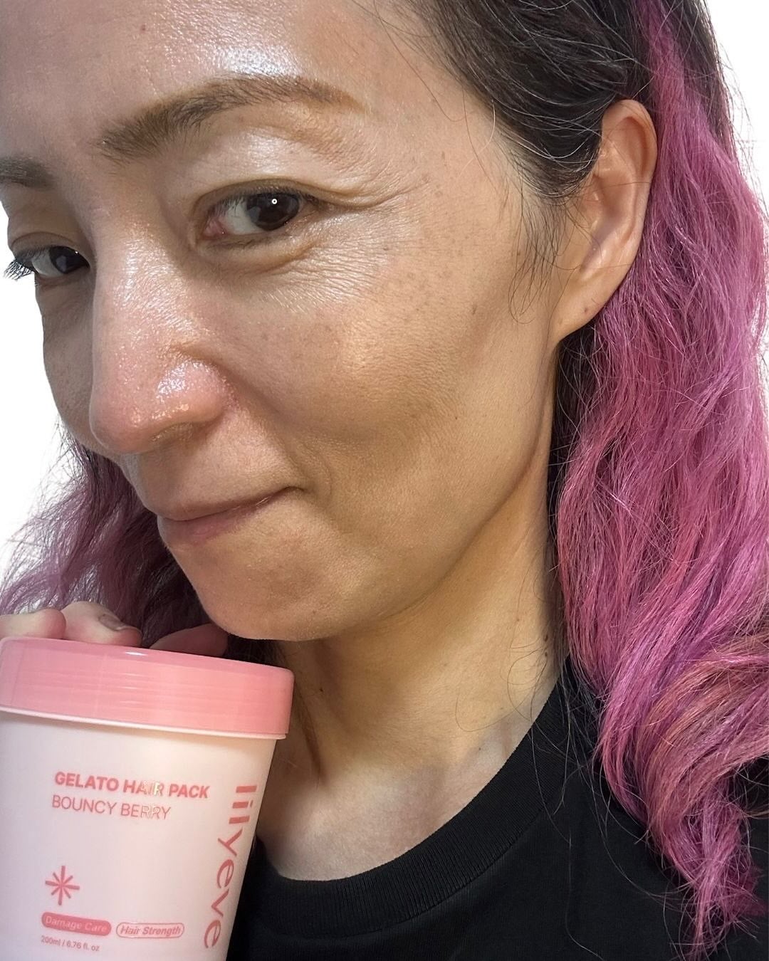 リペアターンジェラートヘアパック バウンシーベリー/リリーイブ/洗い流すヘアトリートメントを使ったクチコミ(7枚目)