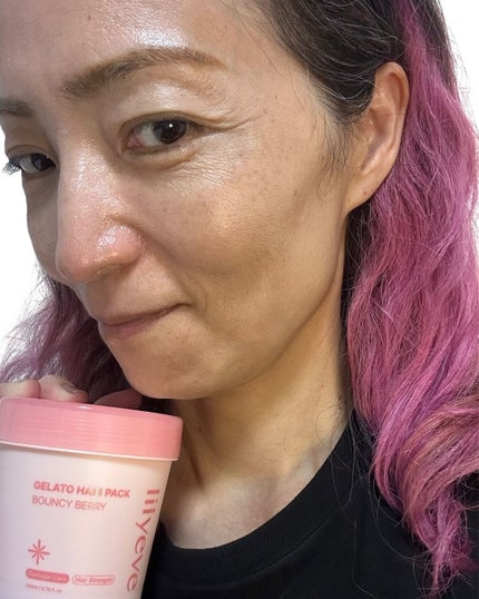 リペアターンジェラートヘアパック バウンシーベリー/リリーイブ/洗い流すヘアトリートメントを使ったクチコミ(7枚目)
