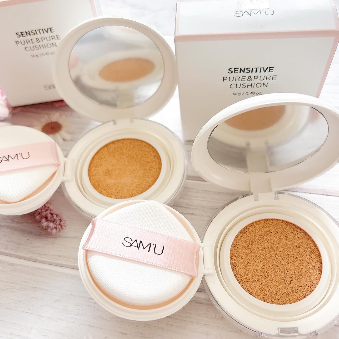 センシティブピュア&ピュアクッション/SAM'U/クッションファンデーションを使ったクチコミ(2枚目)